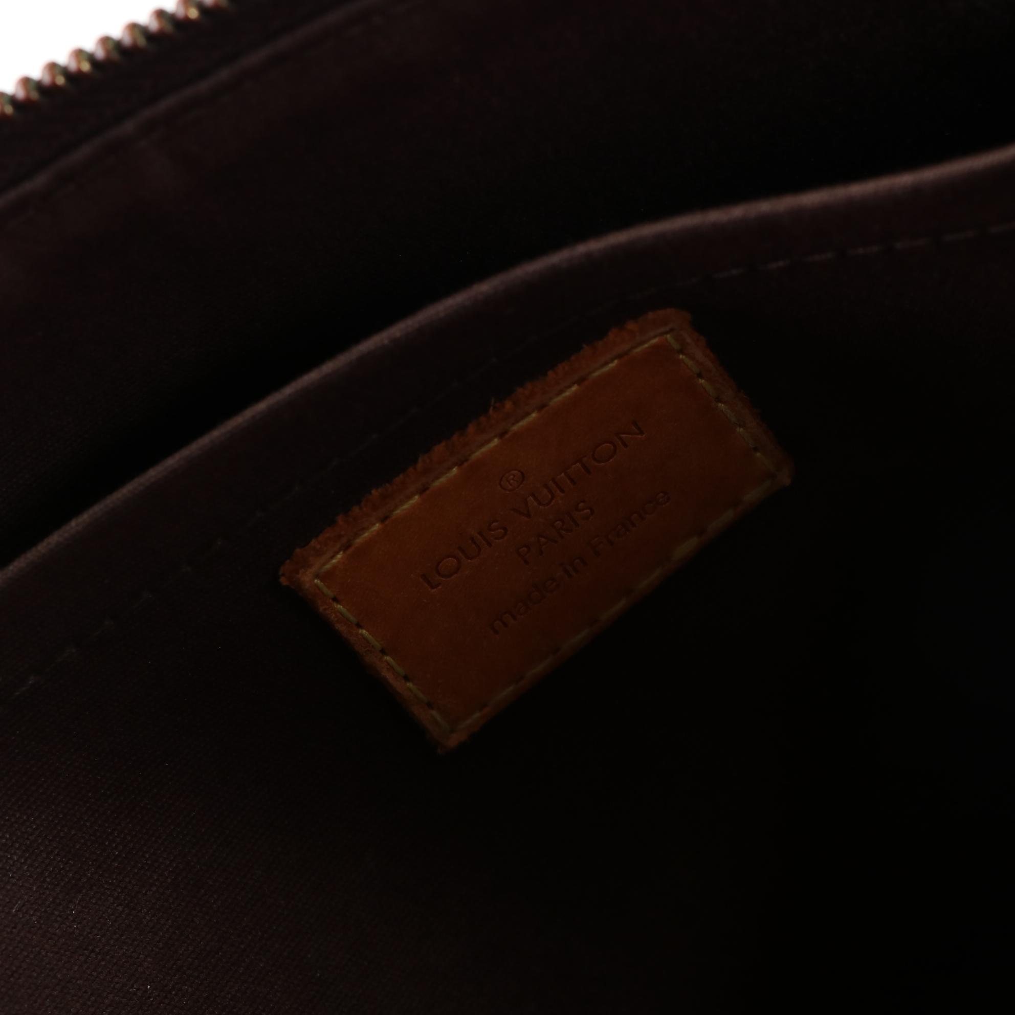 Louis Vuitton Rosewood Avenue Handbag in Amarante Monogram Vernis