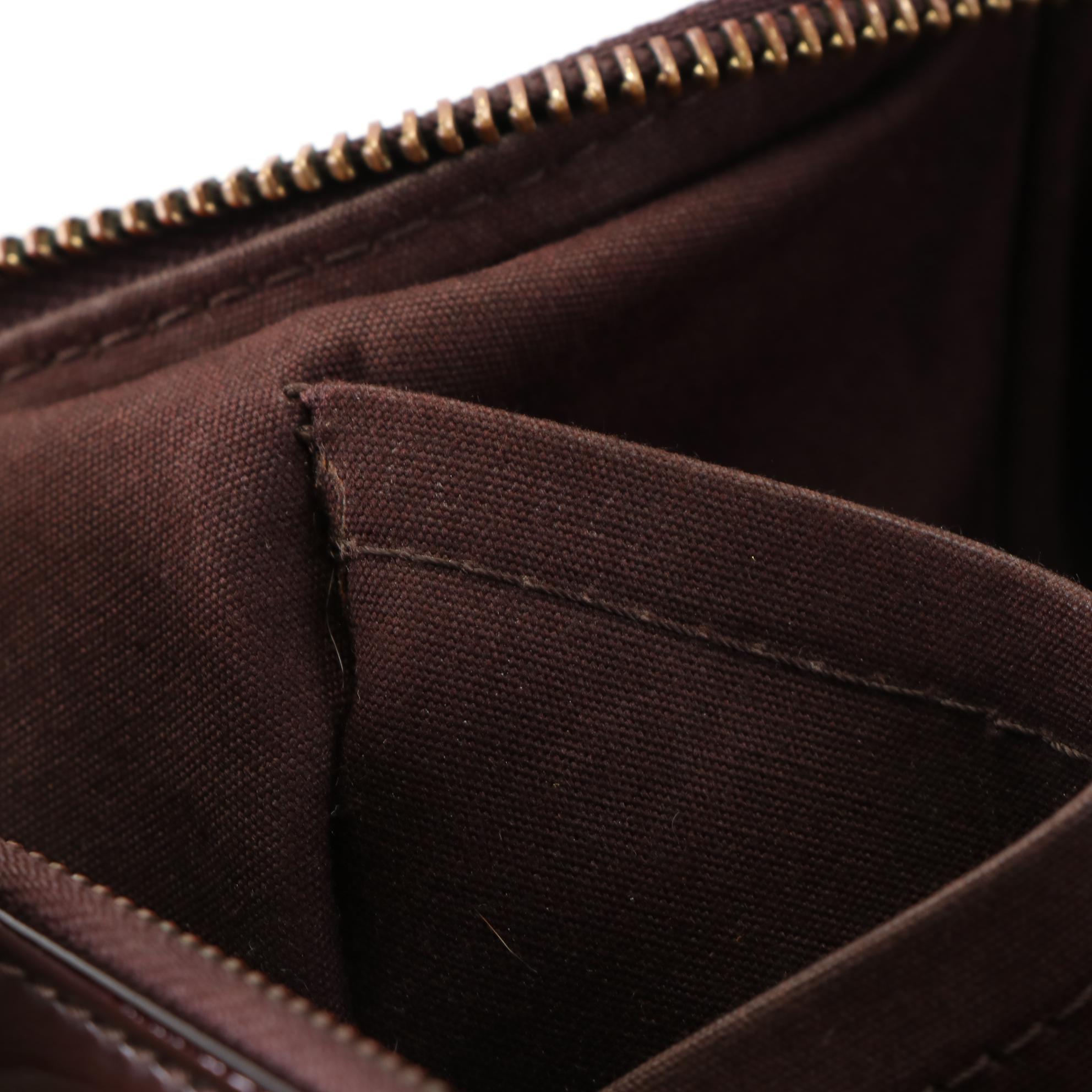 Louis Vuitton Rosewood Avenue Handbag in Amarante Monogram Vernis