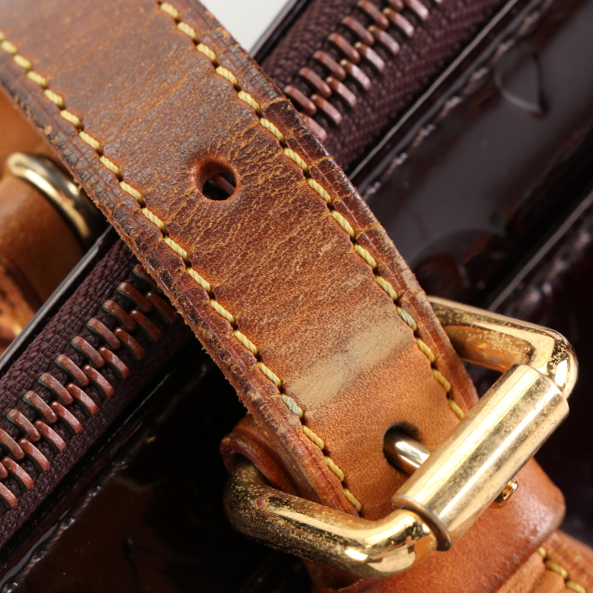 Louis Vuitton Rosewood Avenue Handbag in Amarante Monogram Vernis