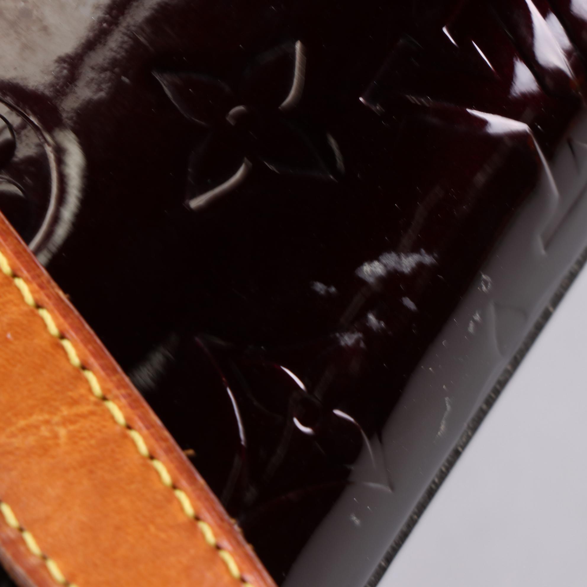 Louis Vuitton Rosewood Avenue Handbag in Amarante Monogram Vernis