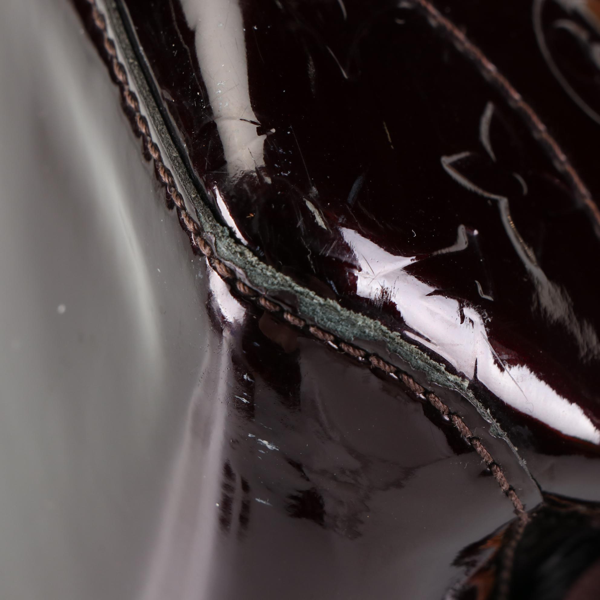 Louis Vuitton Rosewood Avenue Handbag in Amarante Monogram Vernis