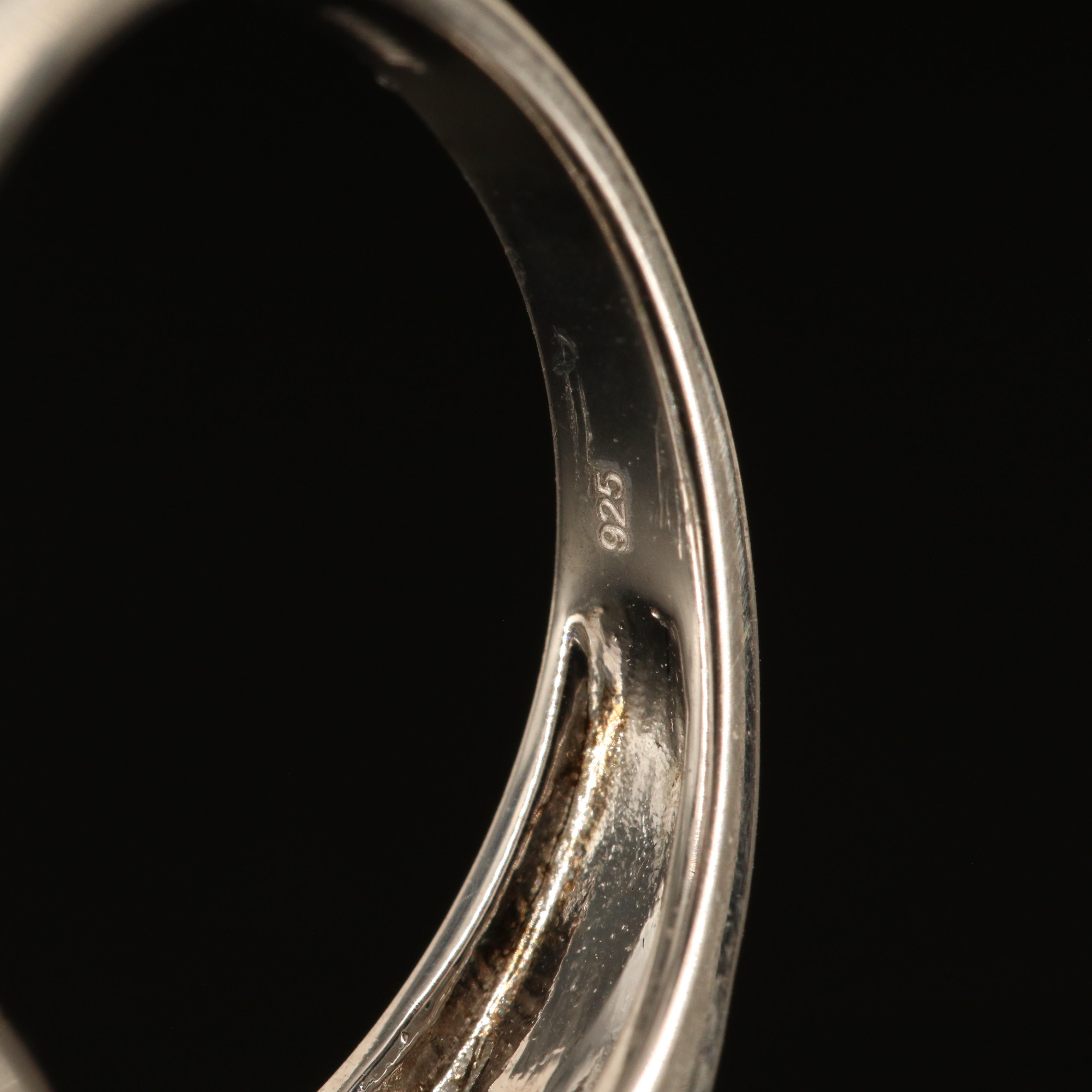 Sterling London Blue Topaz and White Sapphire Ring