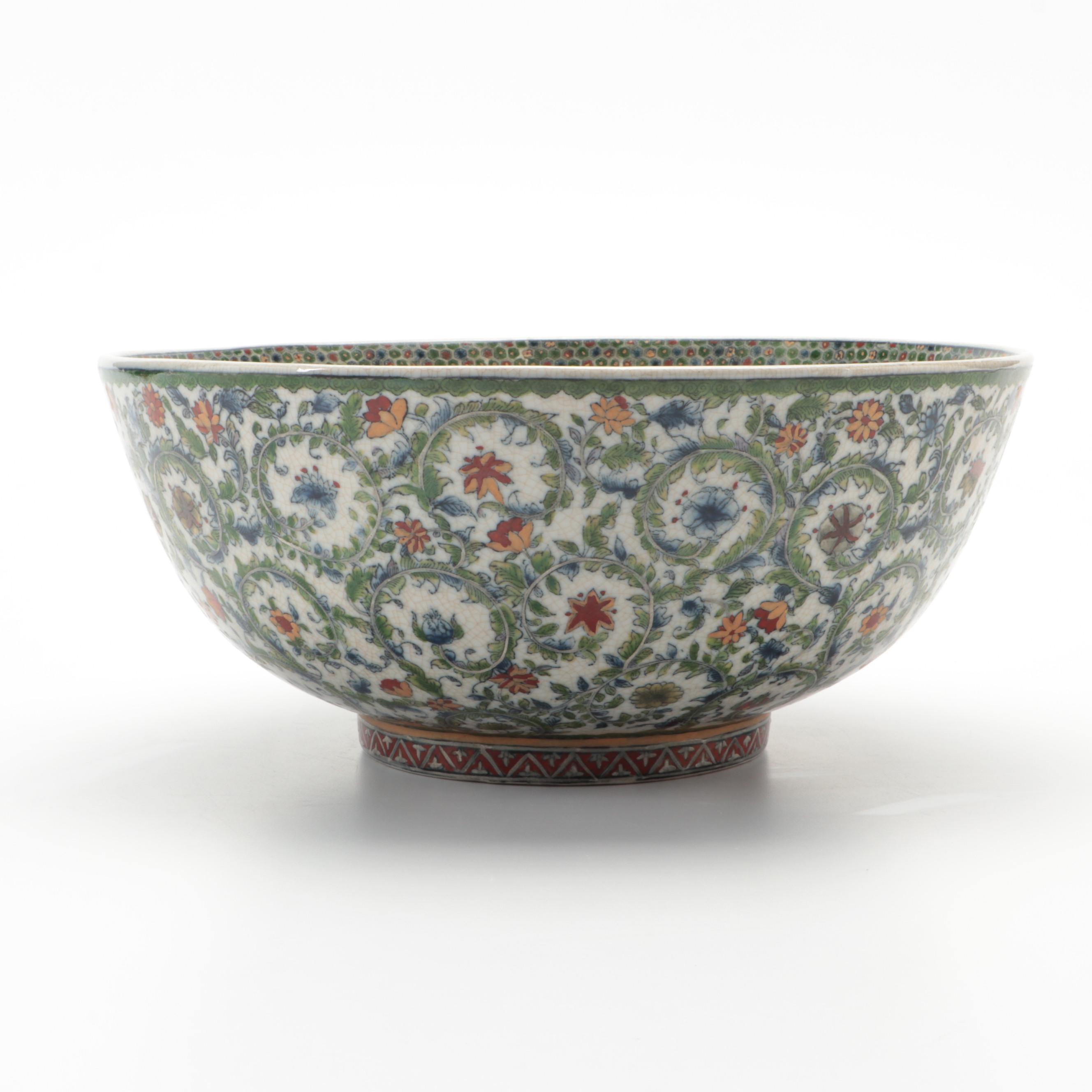 Chinese United Wilson Floral Arabesque Bowl