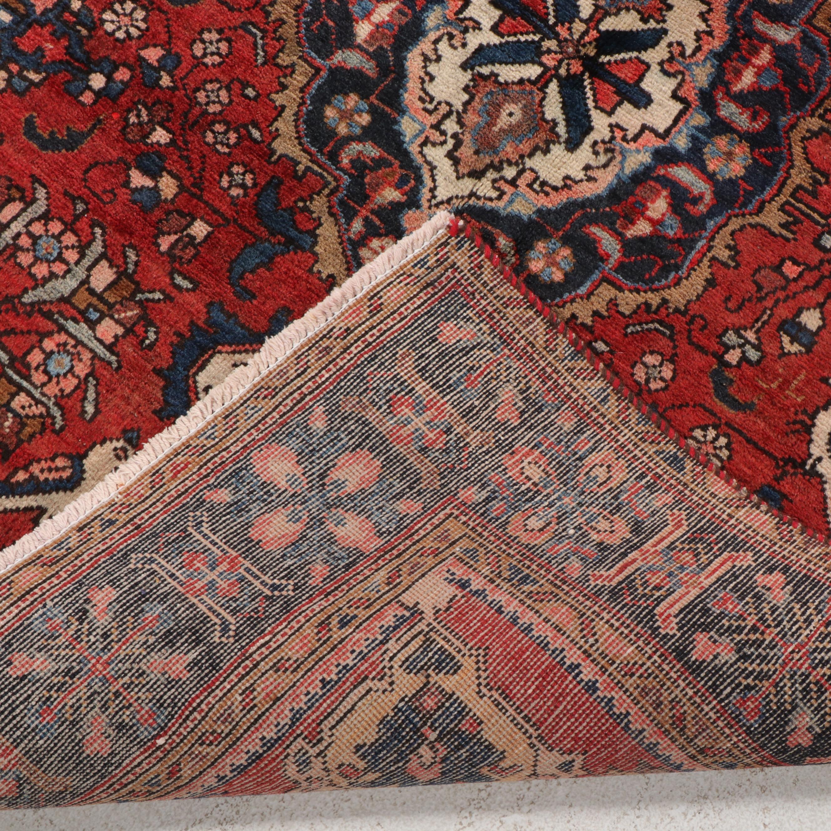 3'10 x 11'2 Hand-Knotted Persian Hamadan Area Long Rug