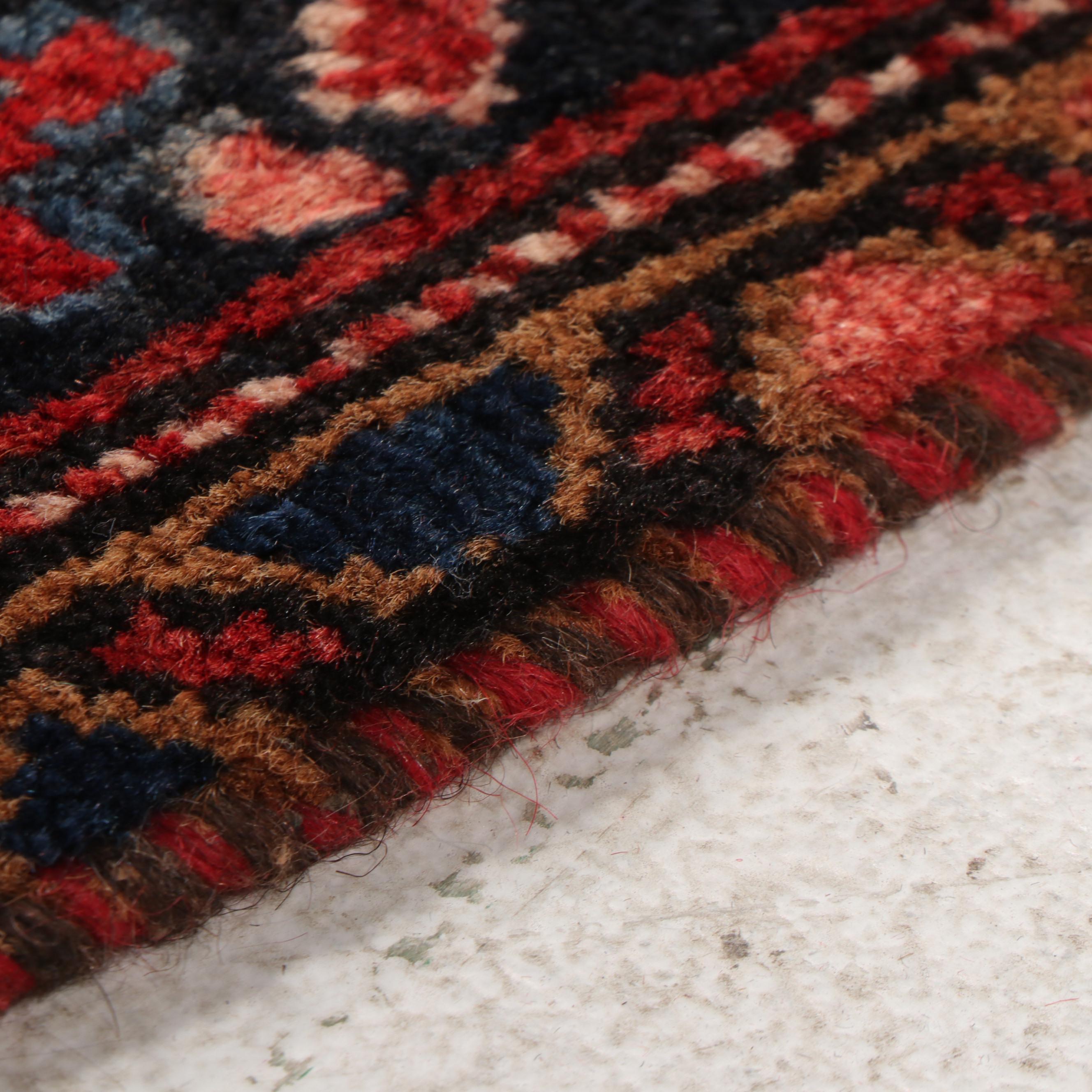 3'10 x 11'2 Hand-Knotted Persian Hamadan Area Long Rug