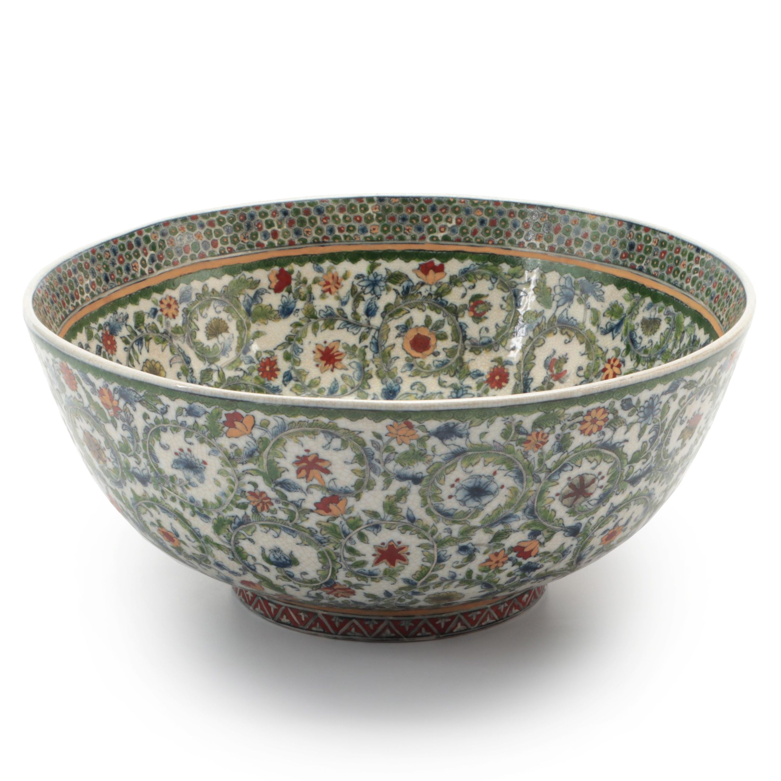 Chinese United Wilson Floral Arabesque Bowl