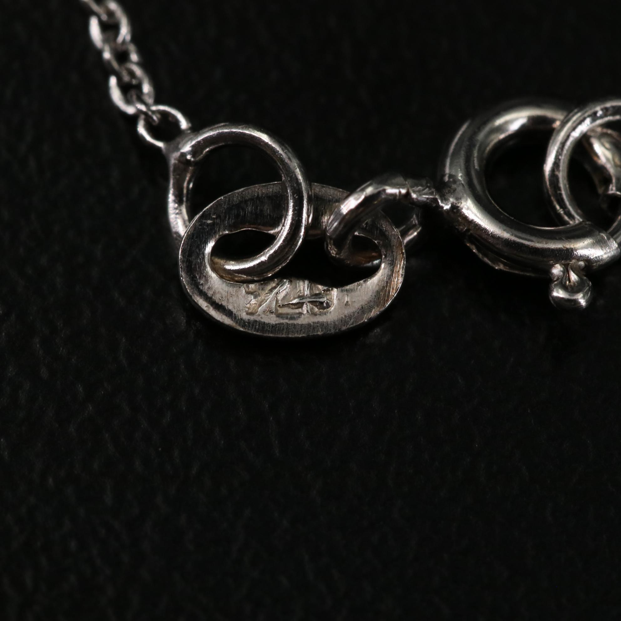 Sterling Blue Topaz Teardrop Pendant Necklace