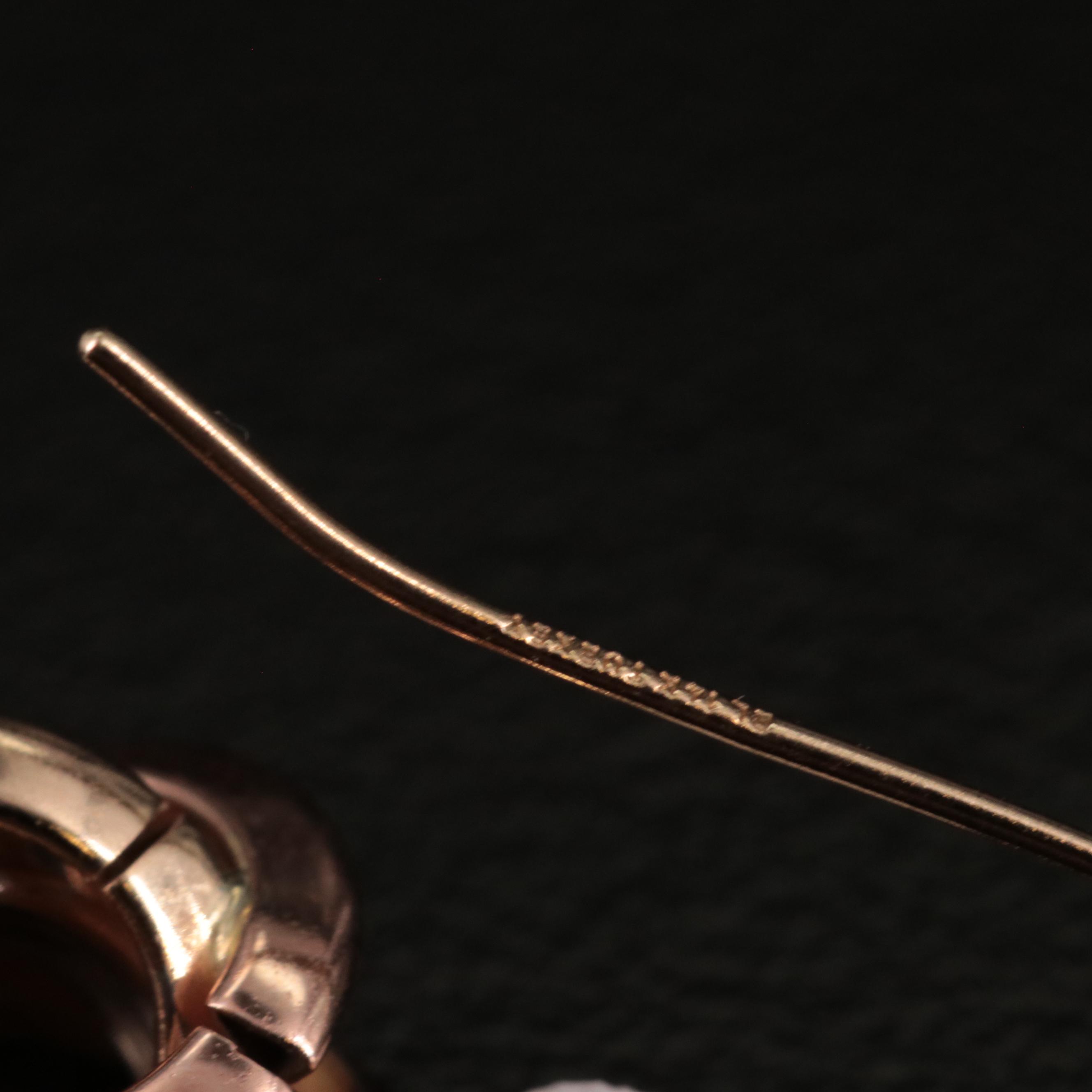 14K Twisted Drop Earrings