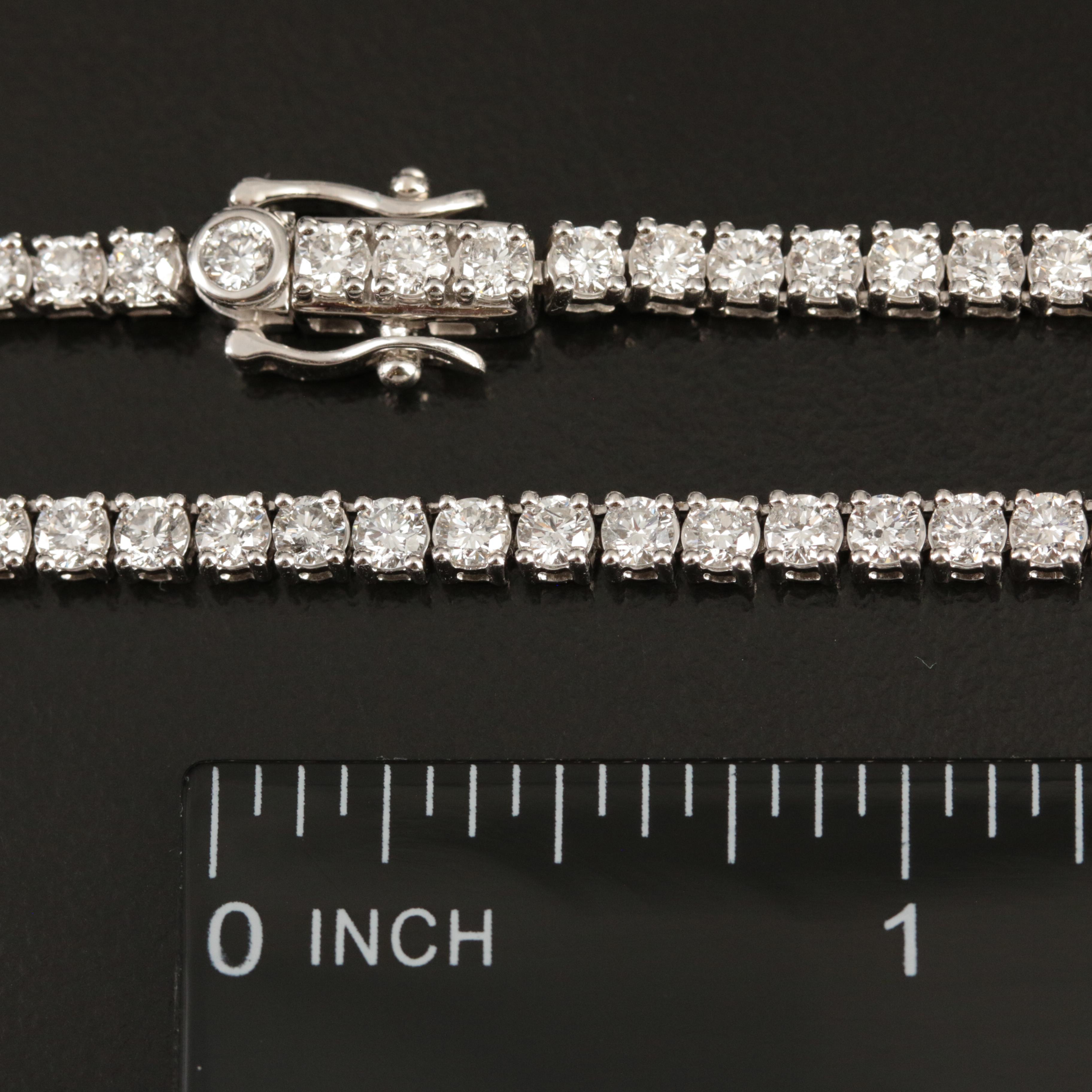 14K 9.92 CTW Lab Grown Diamond Rivière Necklace