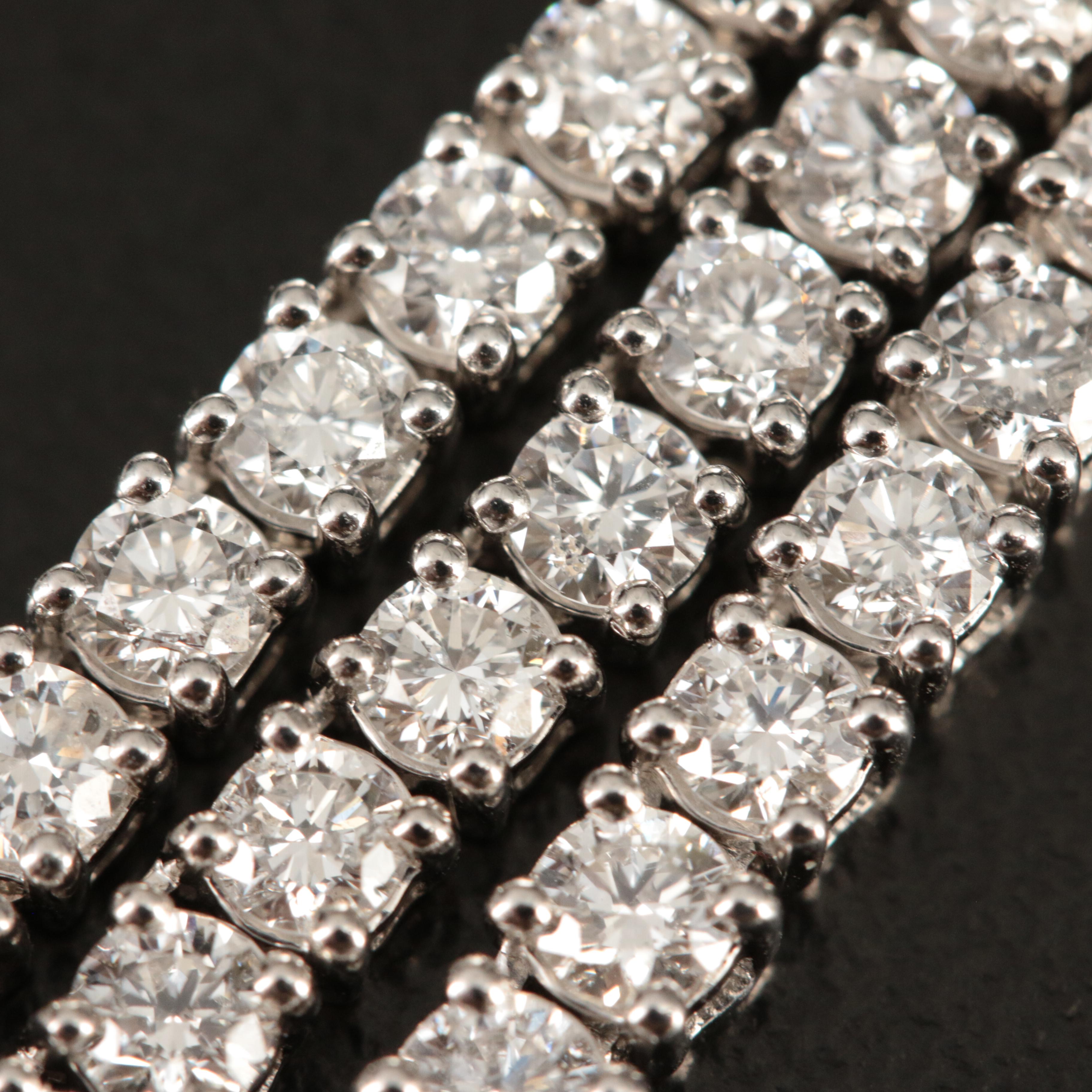 14K 9.92 CTW Lab Grown Diamond Rivière Necklace