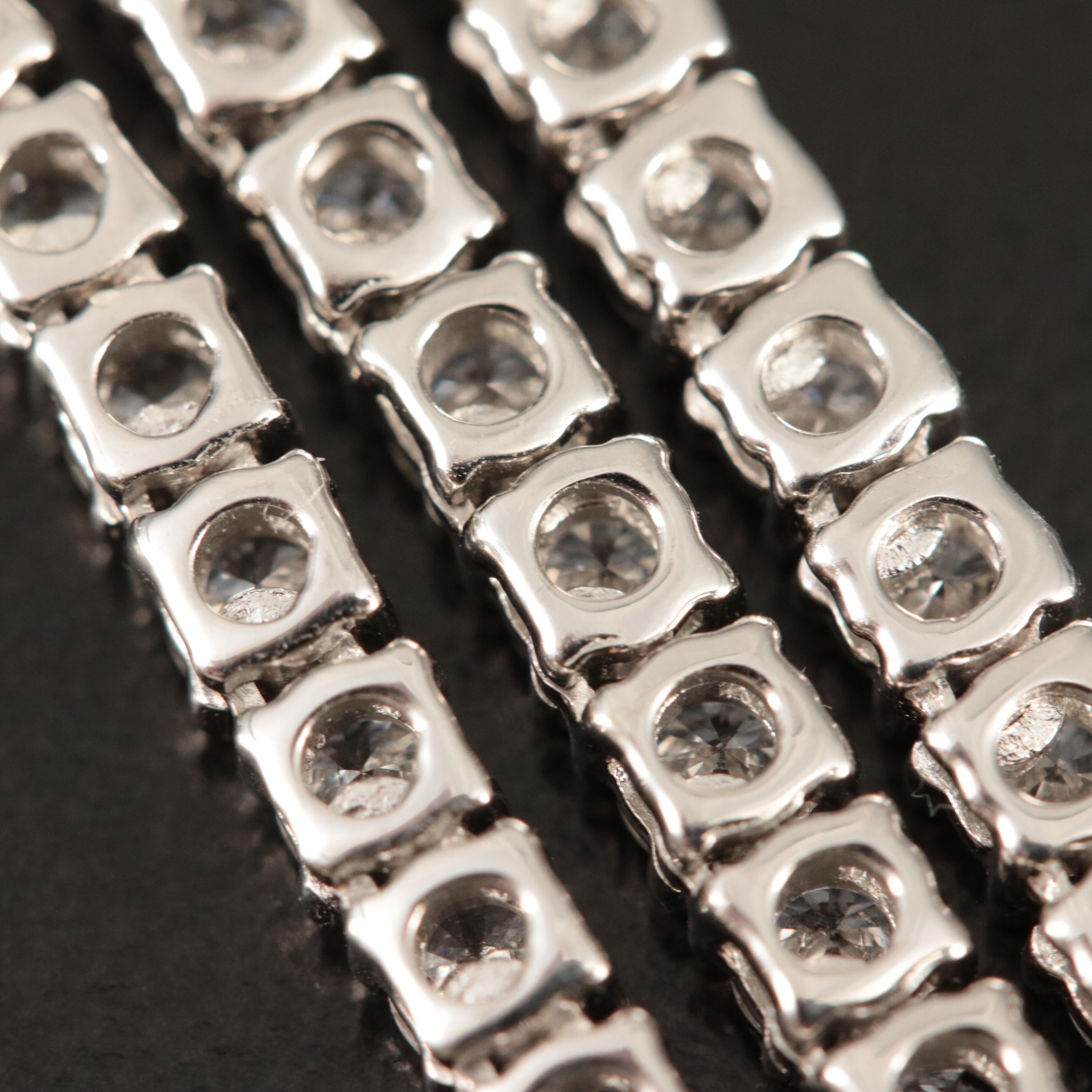 14K 9.92 CTW Lab Grown Diamond Rivière Necklace