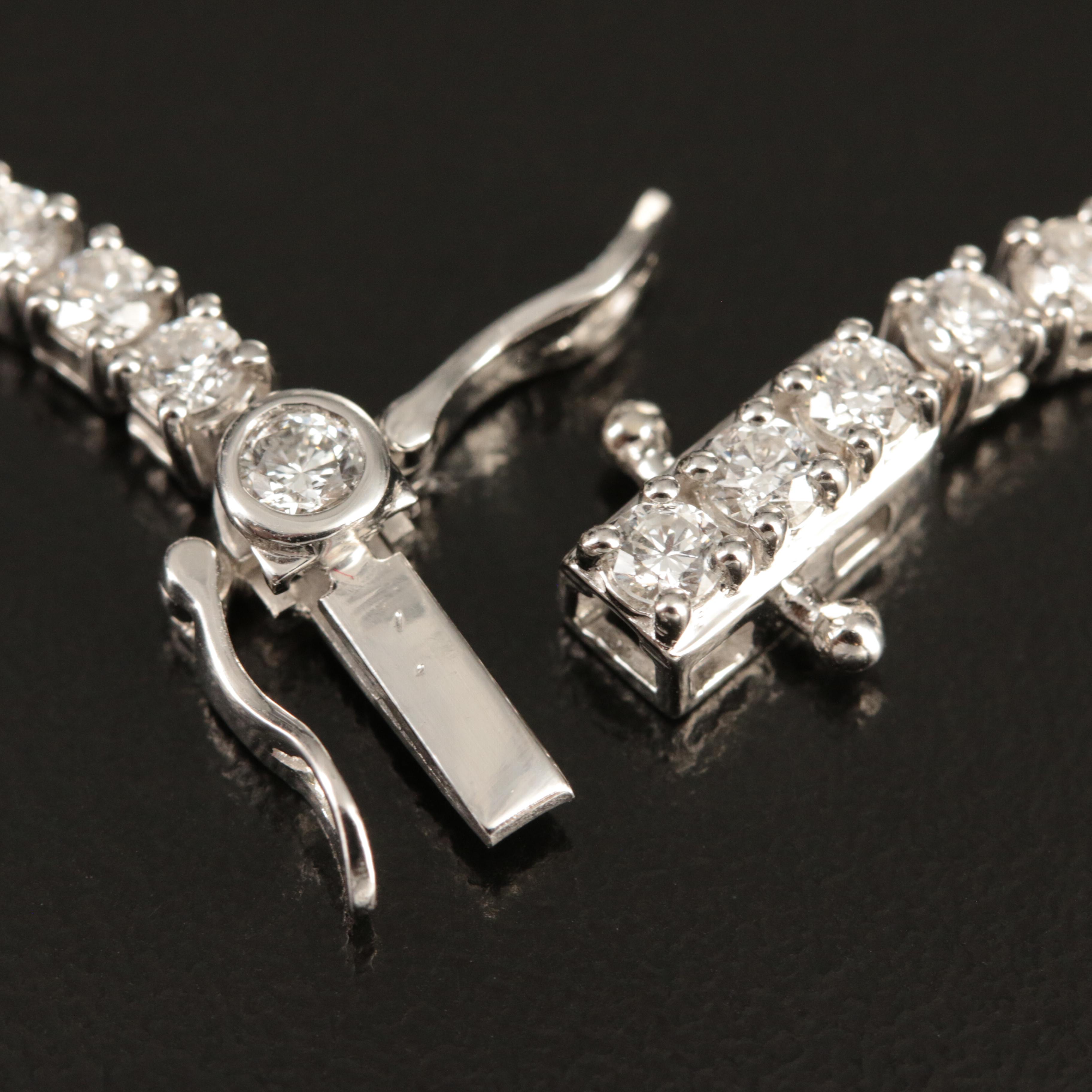 14K 9.92 CTW Lab Grown Diamond Rivière Necklace