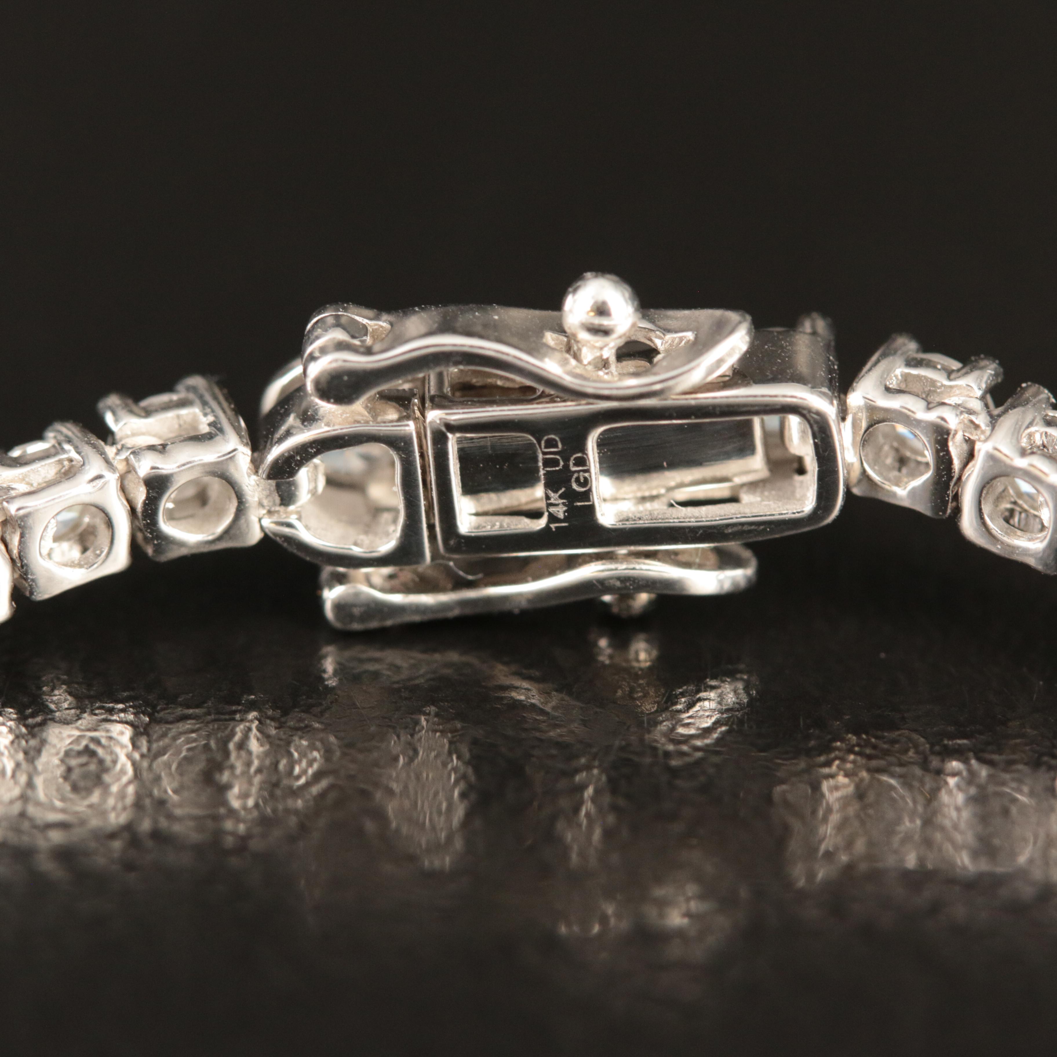 14K 9.92 CTW Lab Grown Diamond Rivière Necklace