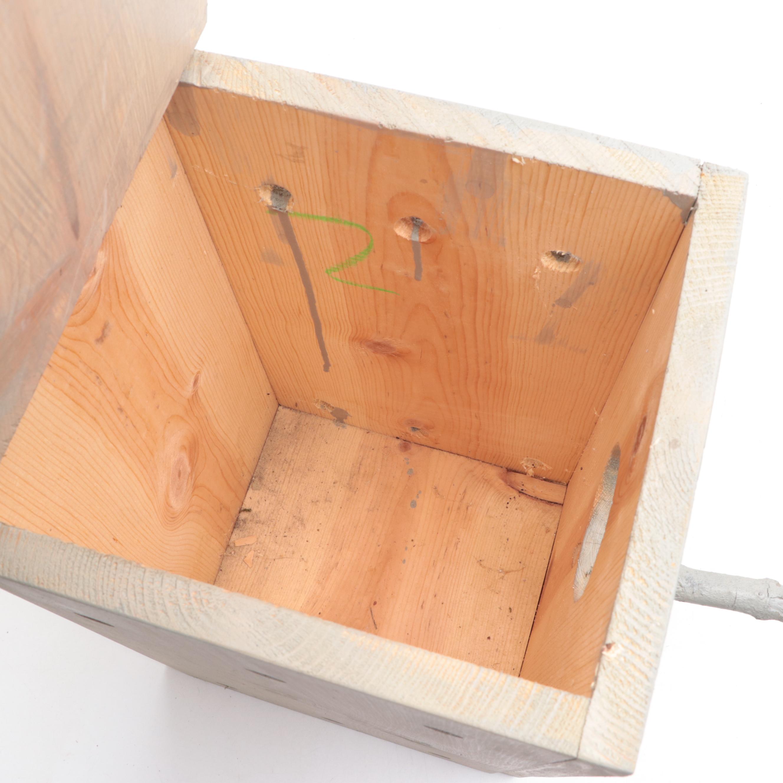 Handmade Screech Owl or Kestrel Nest Box Birdhouses