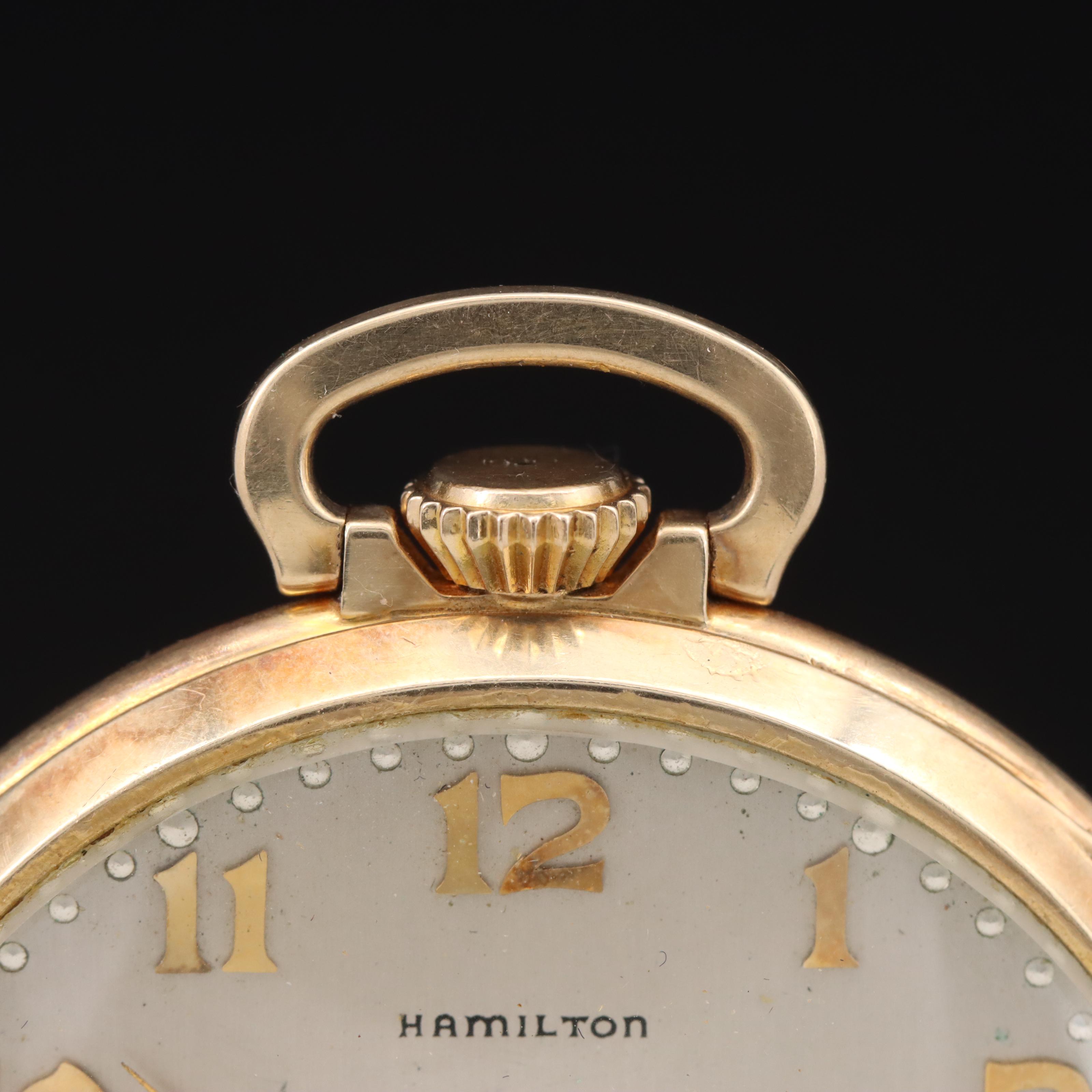 1937 14K Hamilton Pocket Watch
