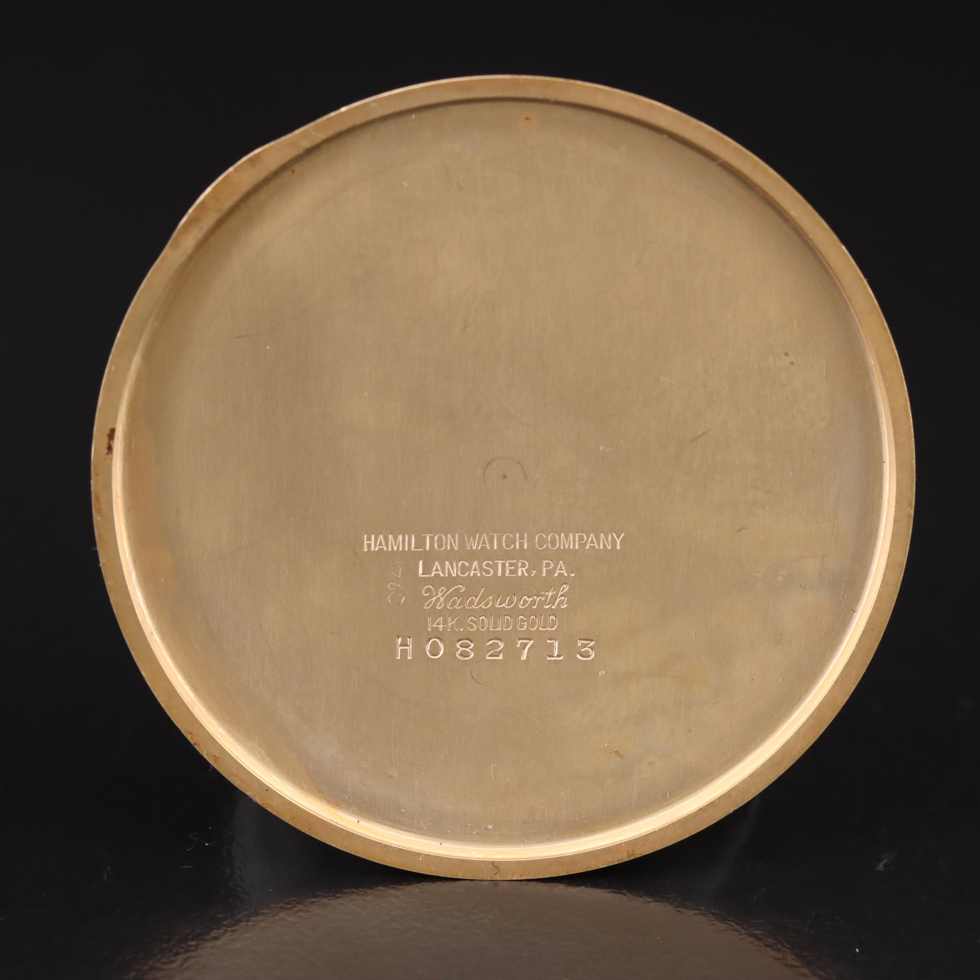 1937 14K Hamilton Pocket Watch