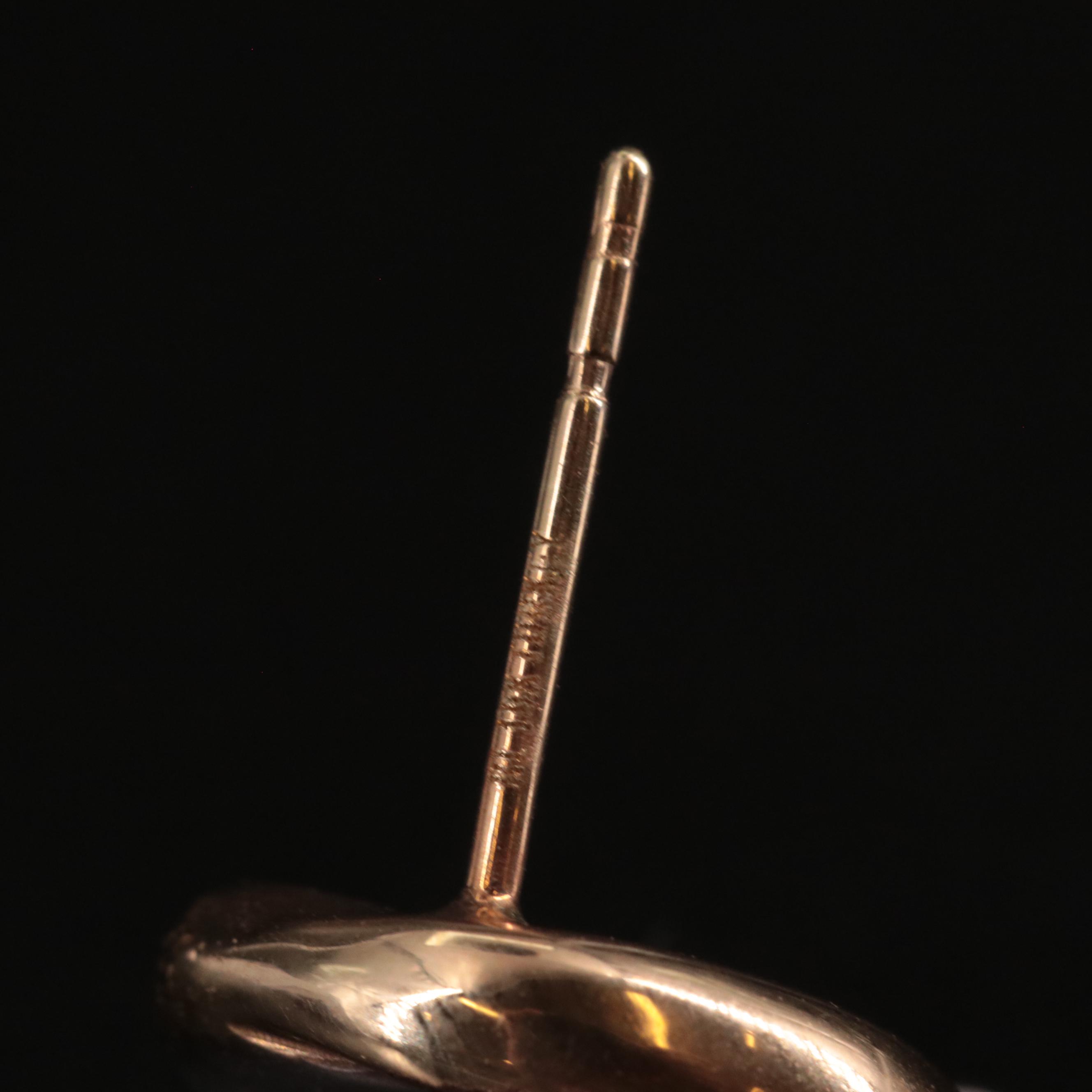 10K Twisted Hoop Door Knocker Earrings