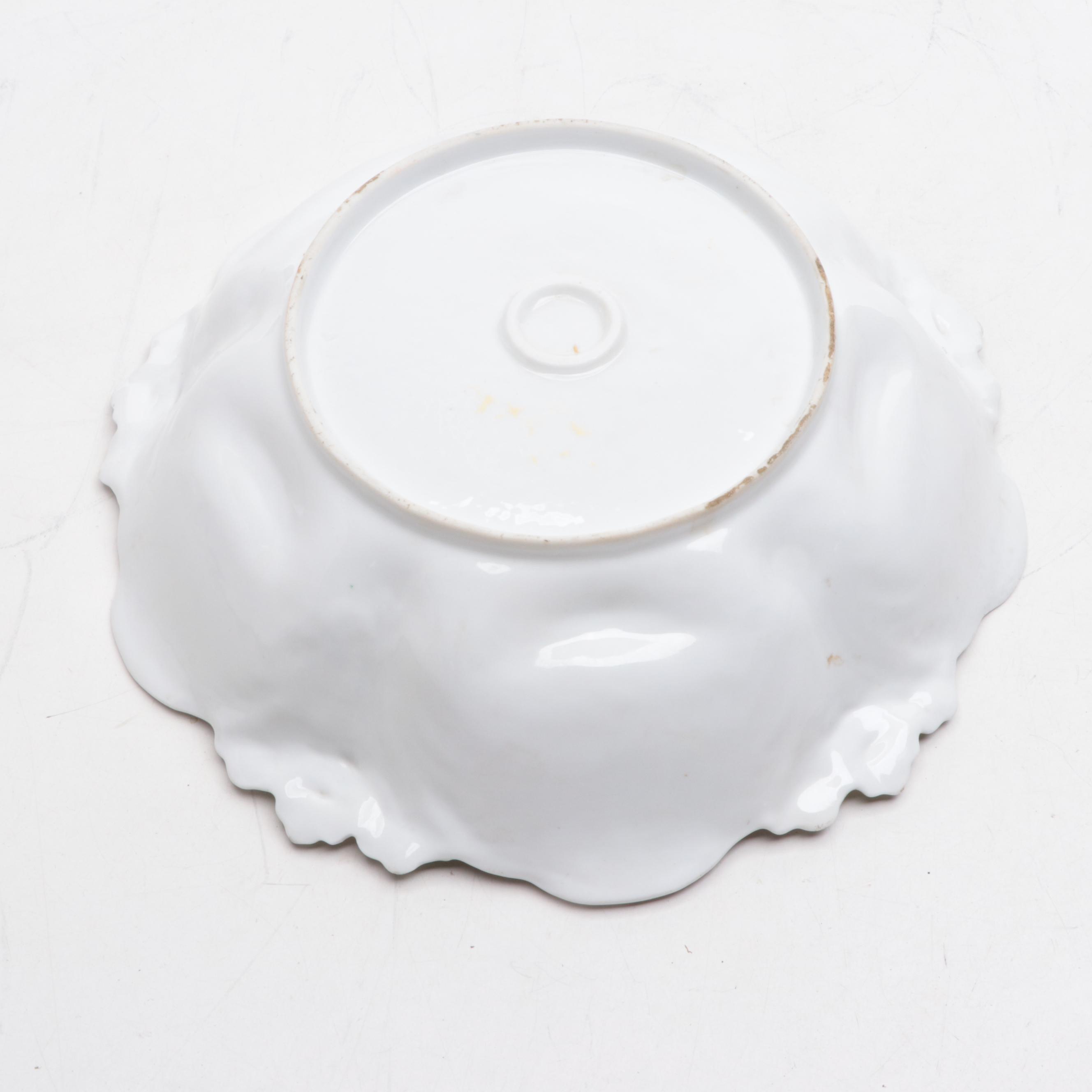 Victorian European Porcelain Bowl, Late 19th/ Early 20th Century