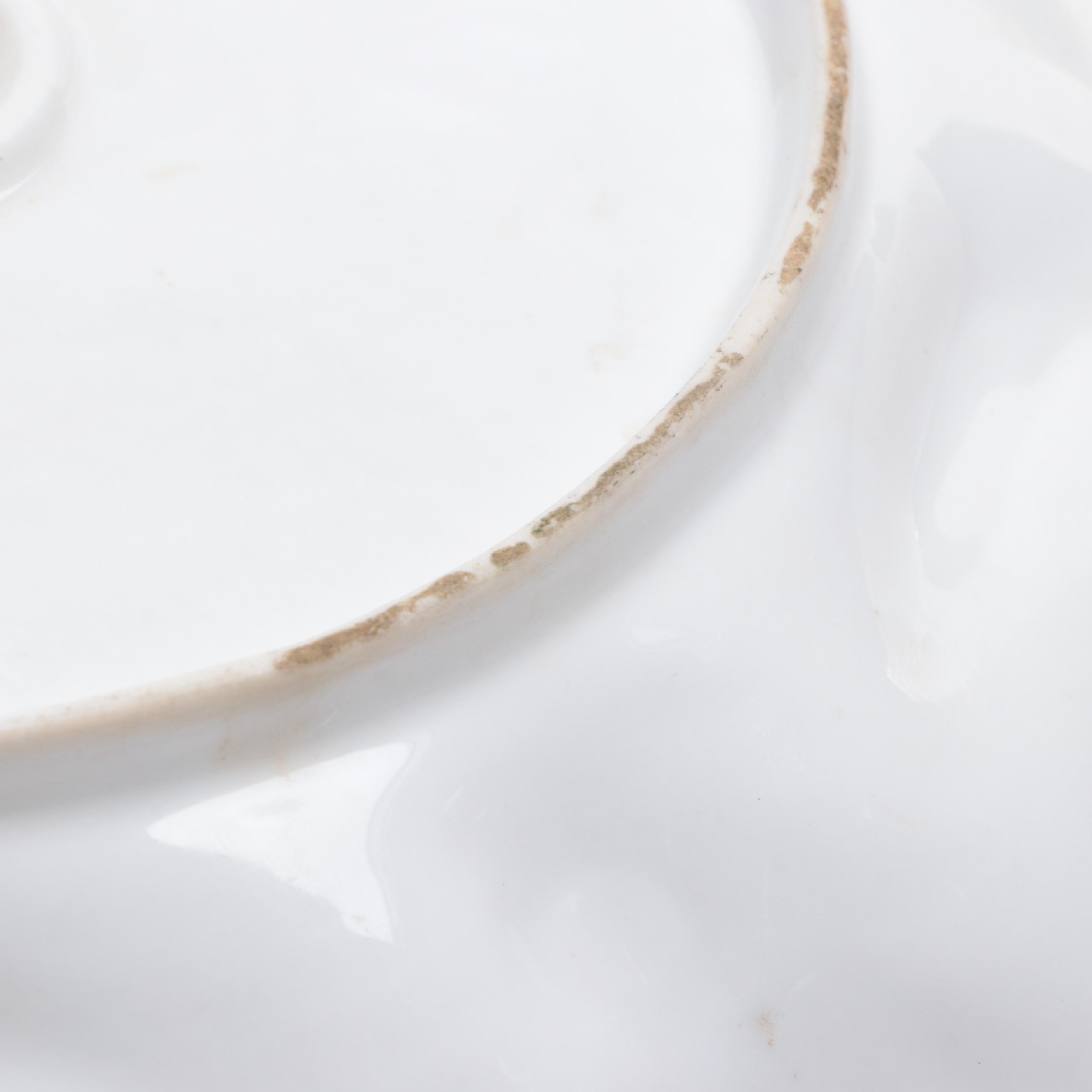 Victorian European Porcelain Bowl, Late 19th/ Early 20th Century