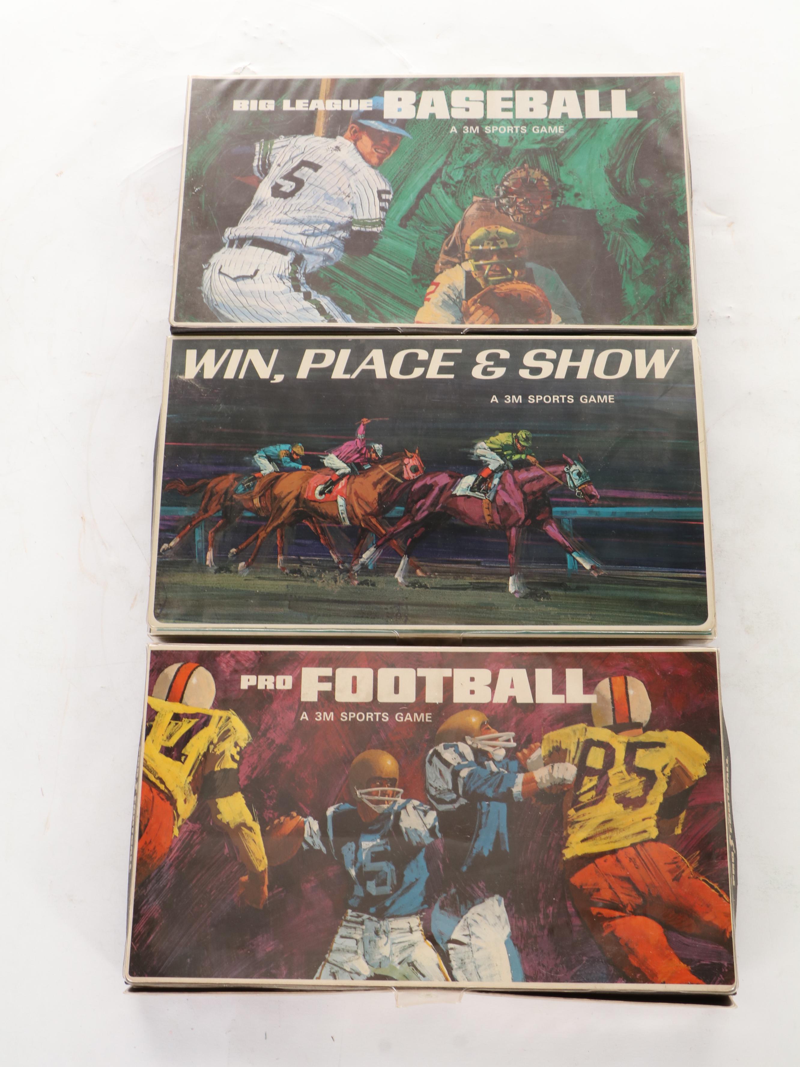 Big League Baseball and Football with High Bid and Other Bookshelf Games