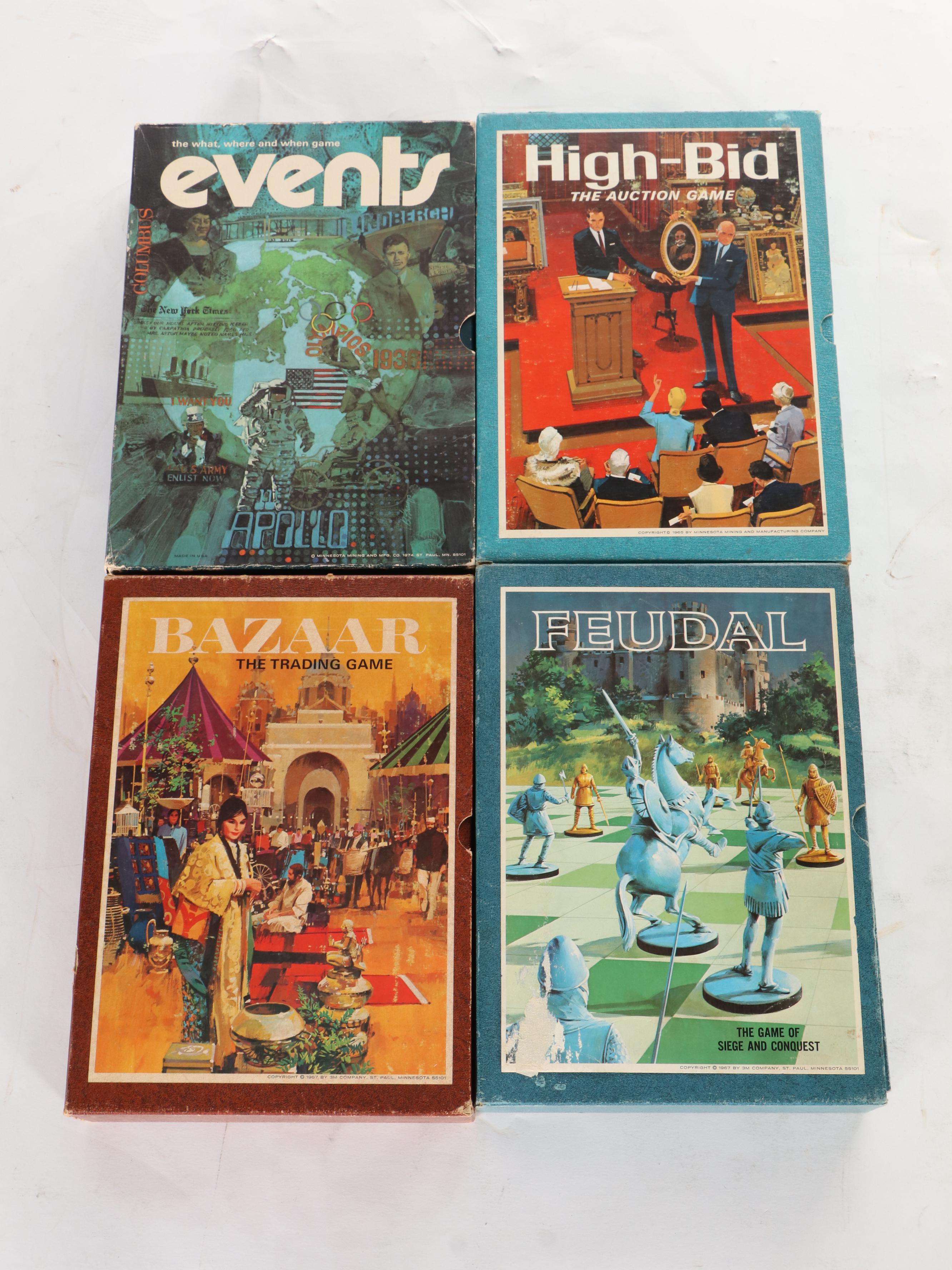 Big League Baseball and Football with High Bid and Other Bookshelf Games