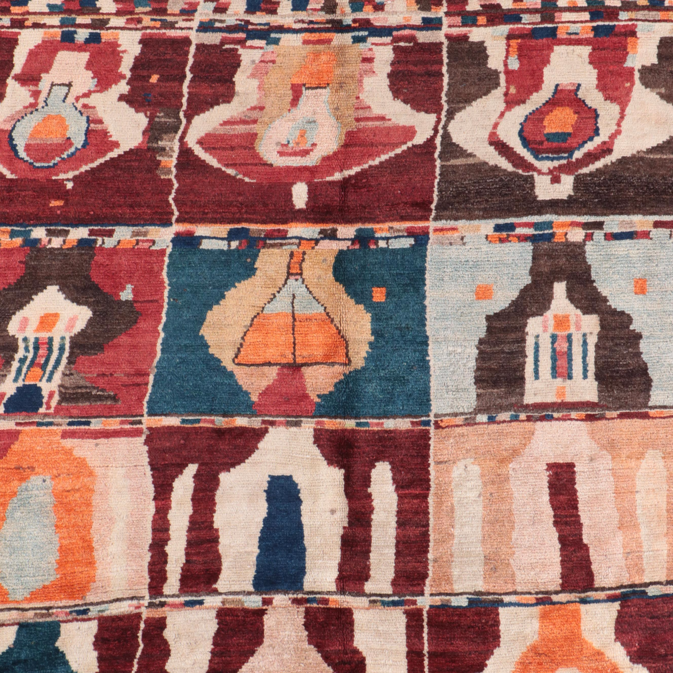 5'3 x 6'9 Hand-Knotted Persian Bakhtiari Area Rug