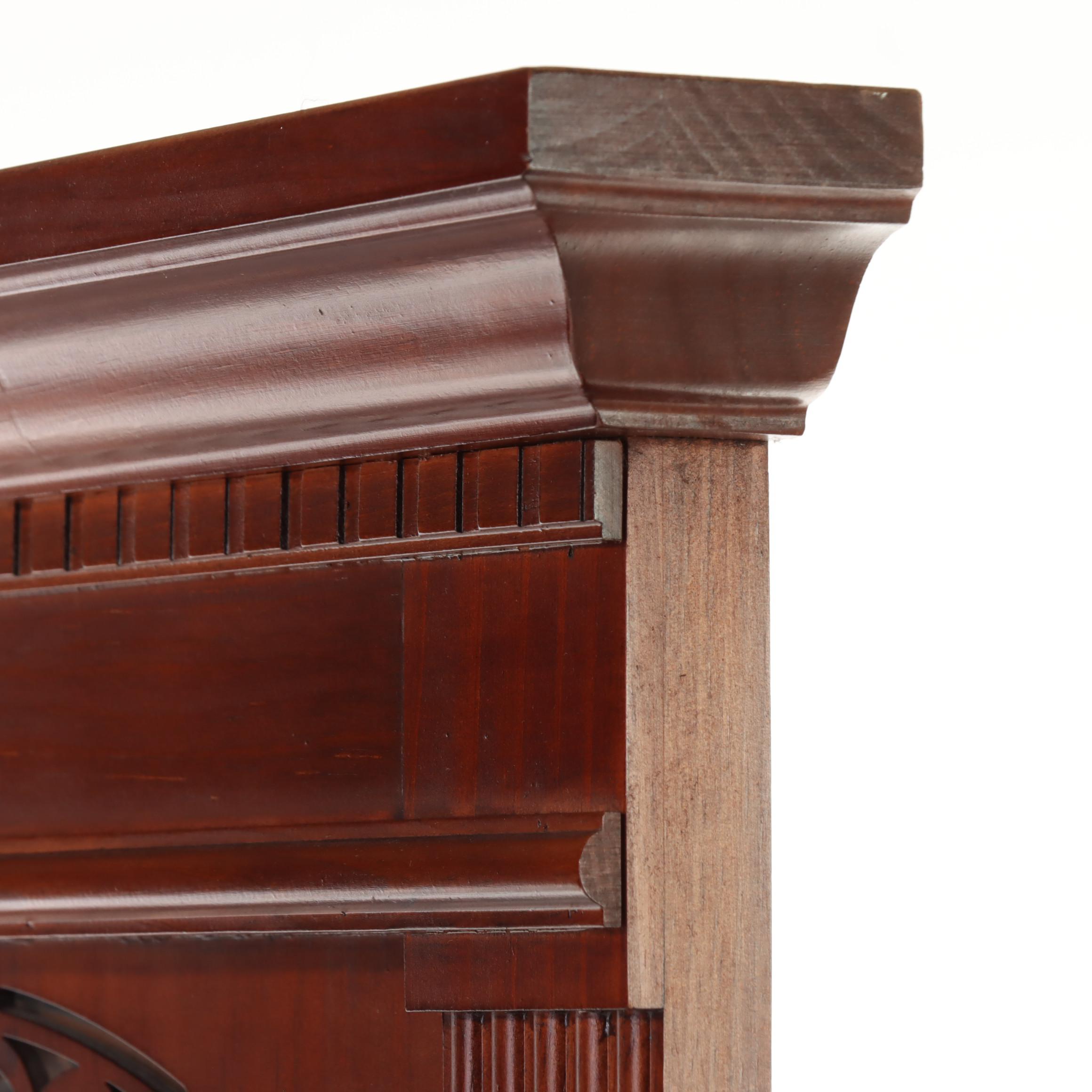 Pulaski Furniture Colonial Style Cherrywood-Stained and Faux-Marble Hall Stand