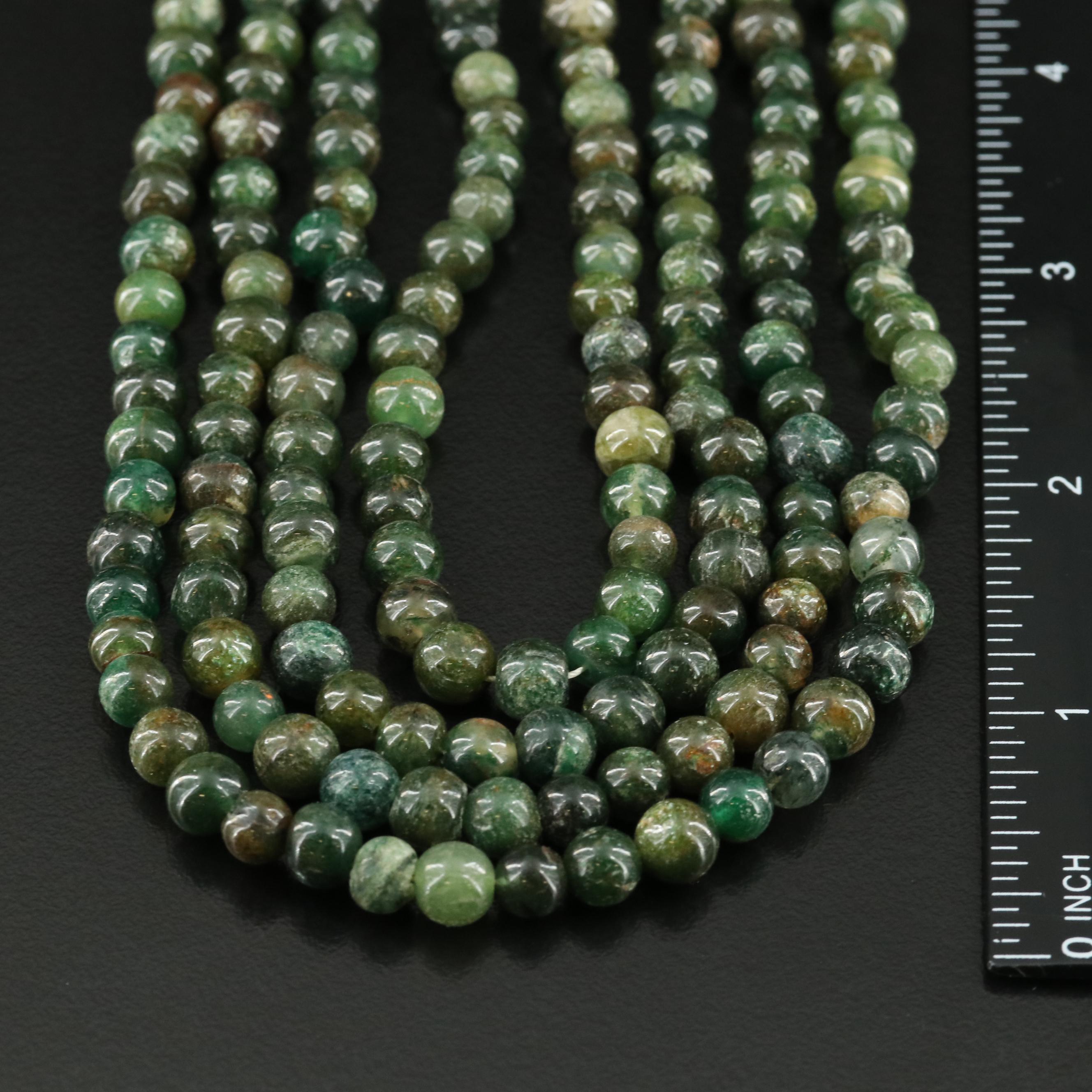 Aventurine Bead Multi-Strand Necklace