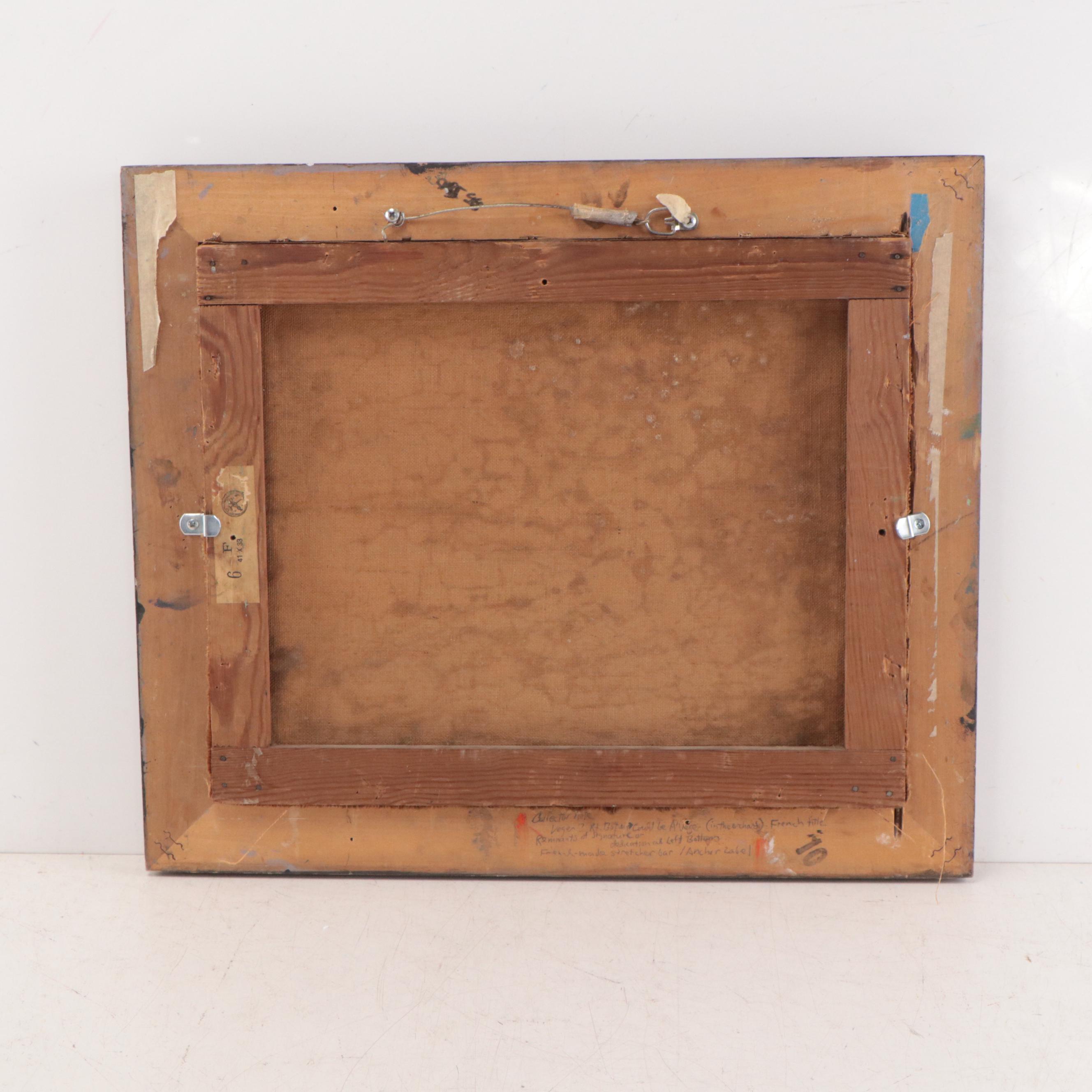 Impasto Oil Painting of Verdant Landscape