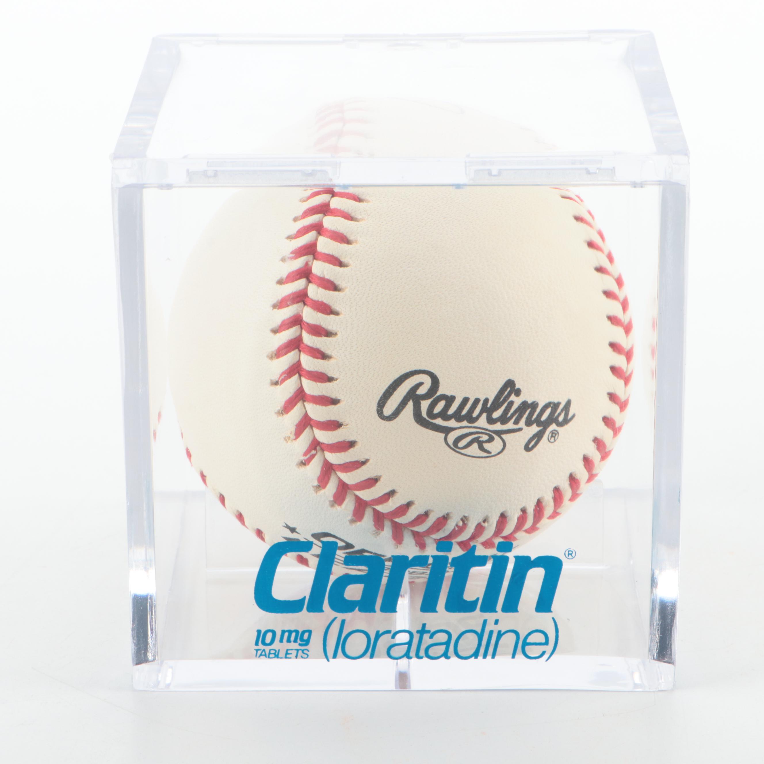 Juan Marichal Signed Rawlings Baseball with Frank Robinson Bobbleheads