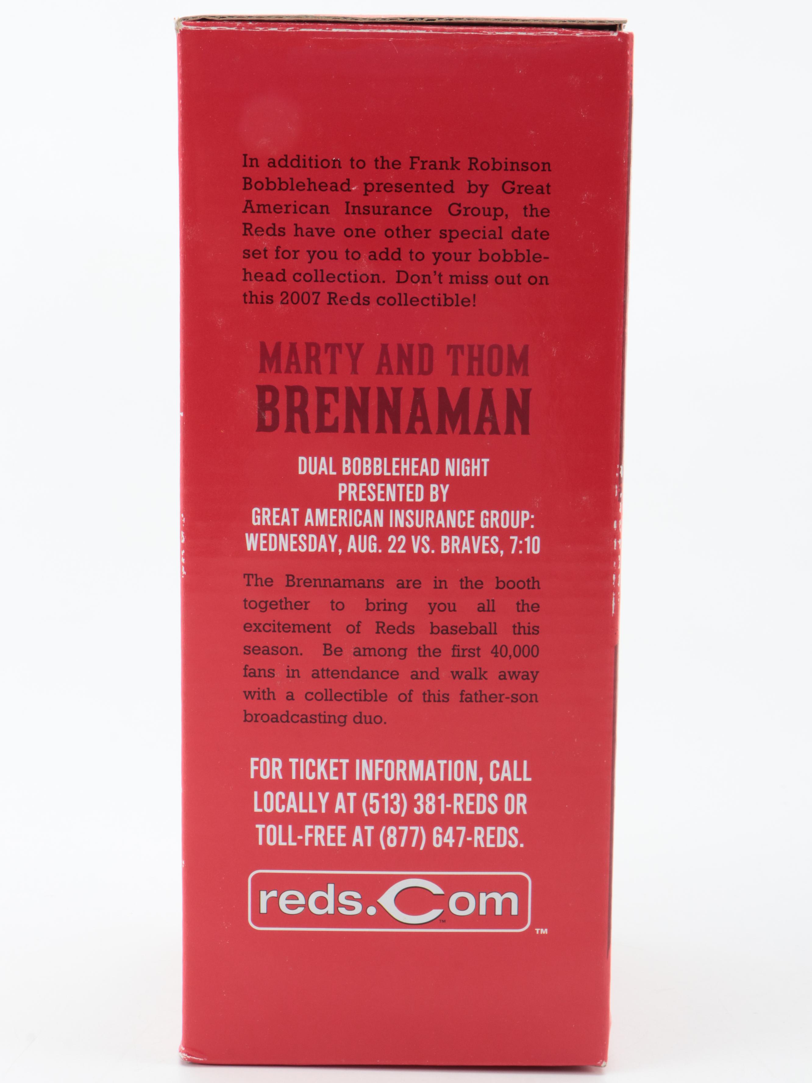 Juan Marichal Signed Rawlings Baseball with Frank Robinson Bobbleheads