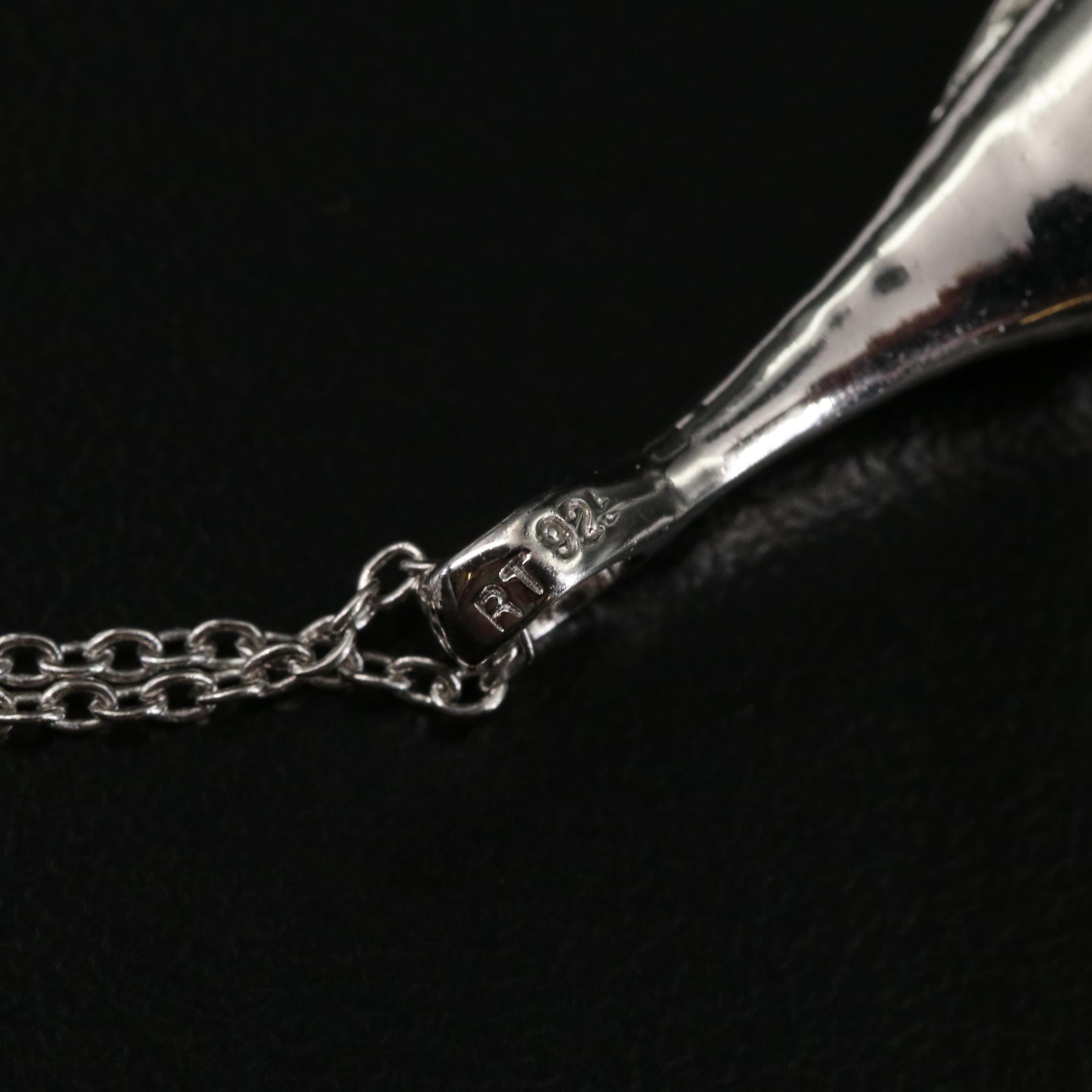 Sterling Amethyst Pendant Necklace