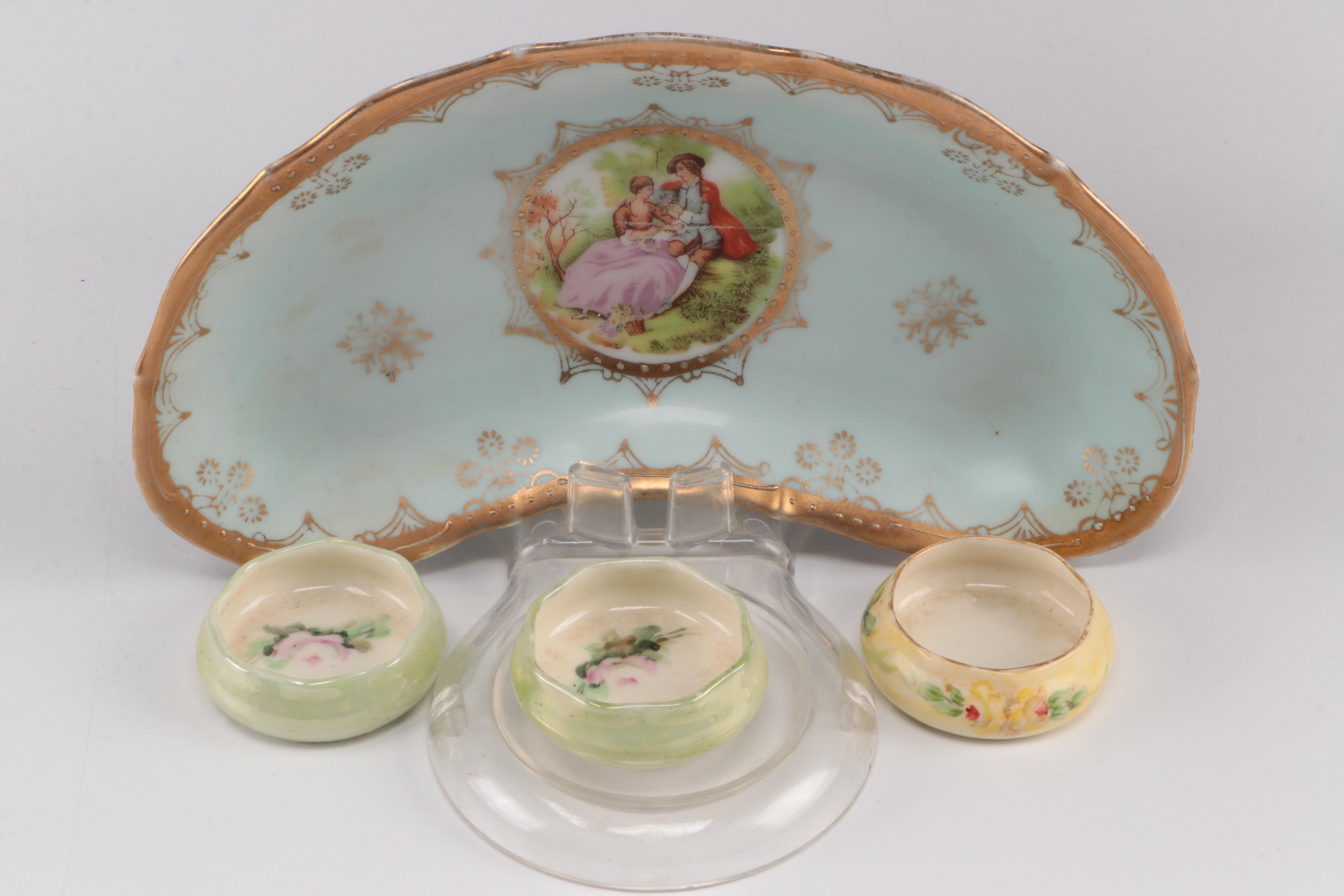 Black Knight Porcelain Plates with Limoges and Other Tableware and Accessories