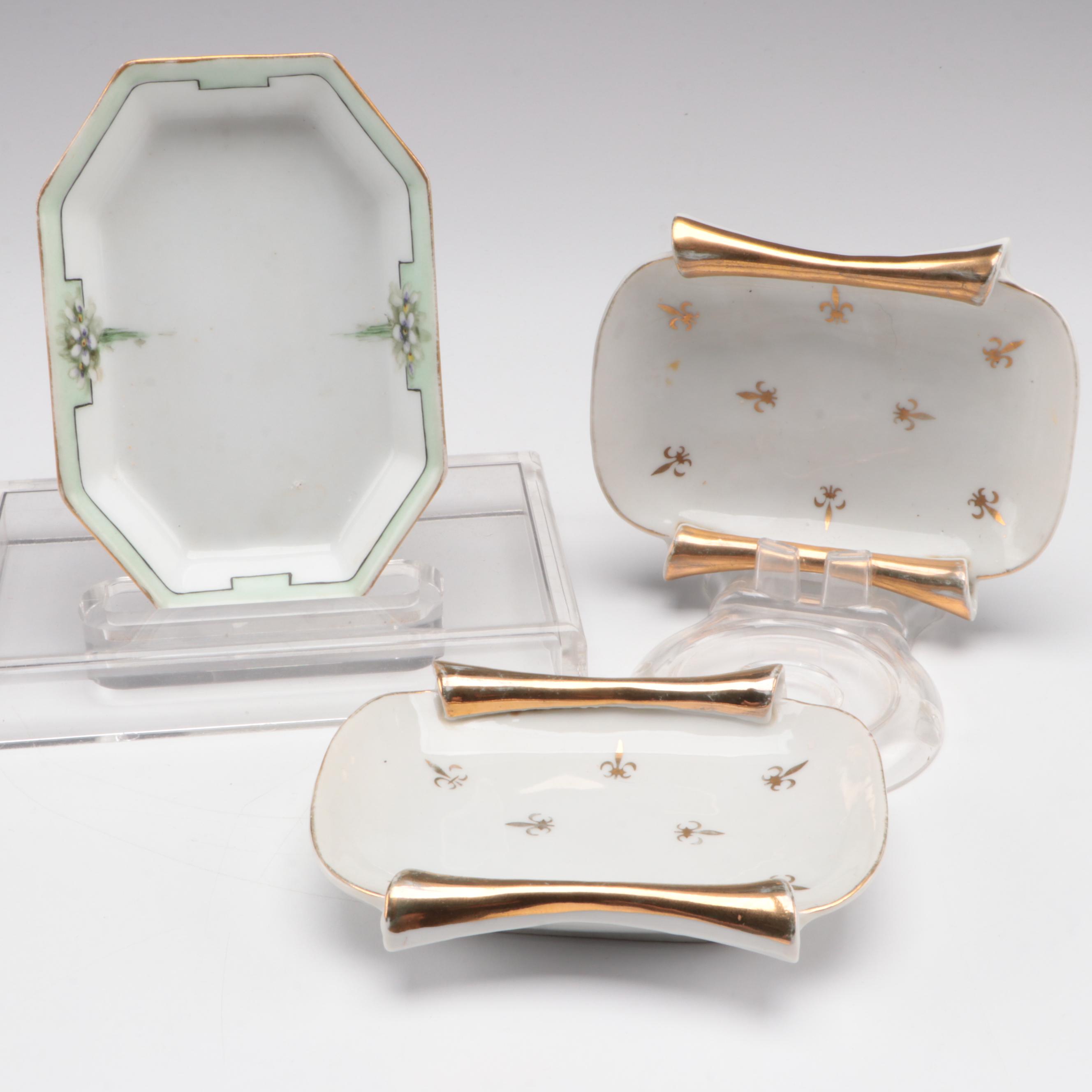 Black Knight Porcelain Plates with Limoges and Other Tableware and Accessories