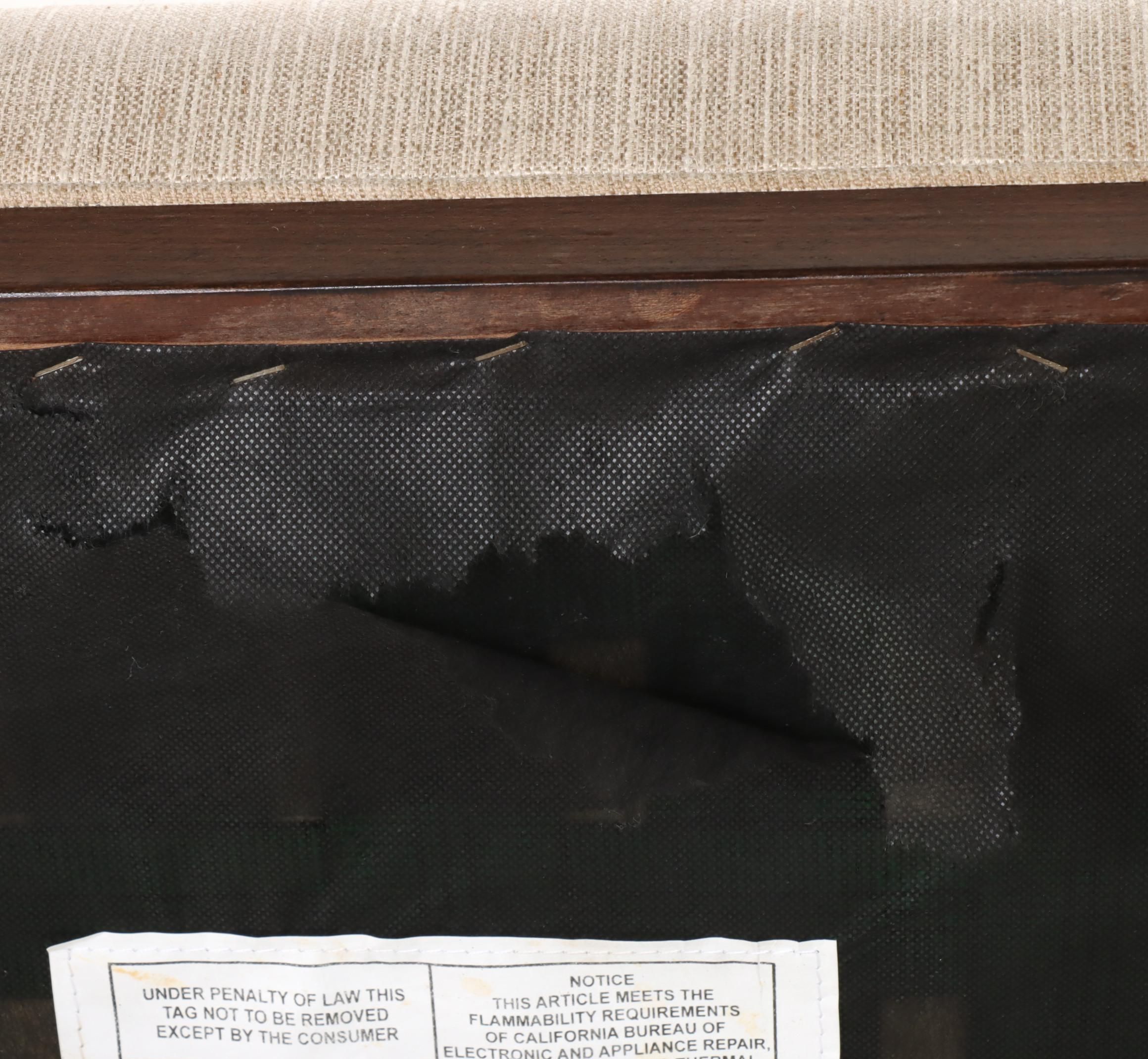 Three Lexington "MacArthur Park Upholstered "Getty" Counter Stools