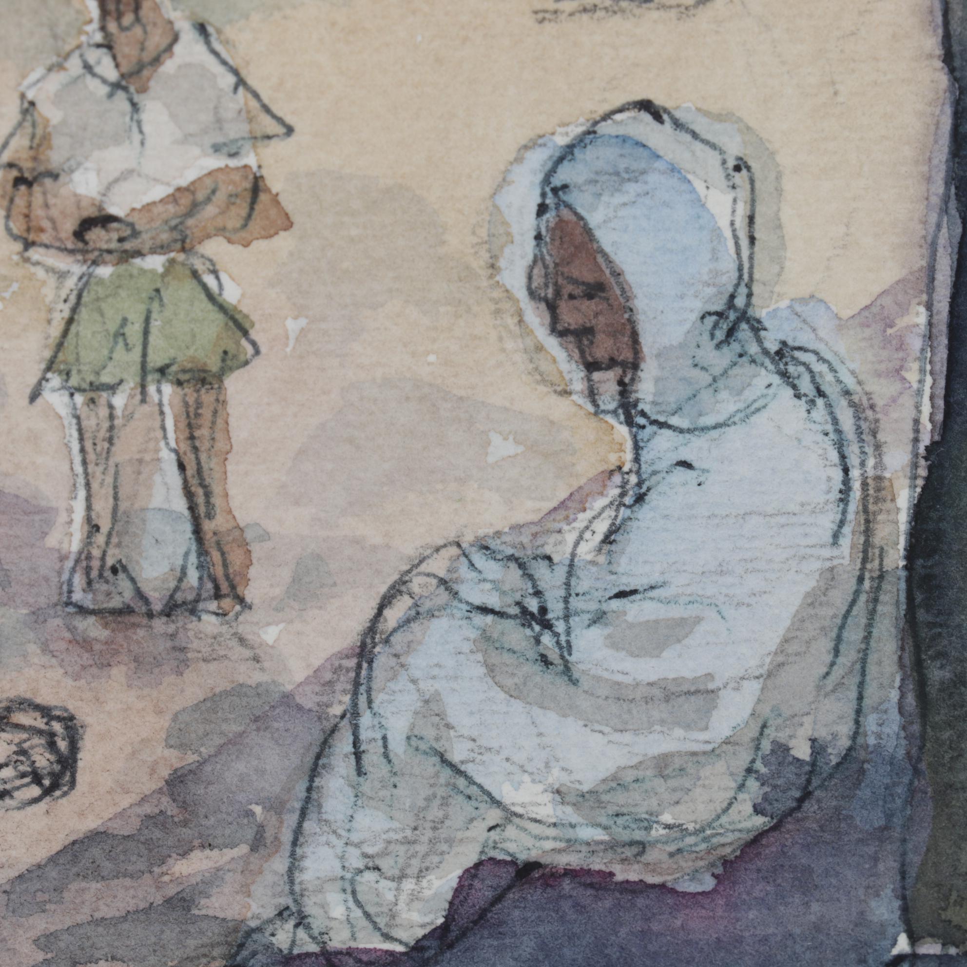 Ruth E. Dodge Watercolor Painting "Addis Ababa," 1965