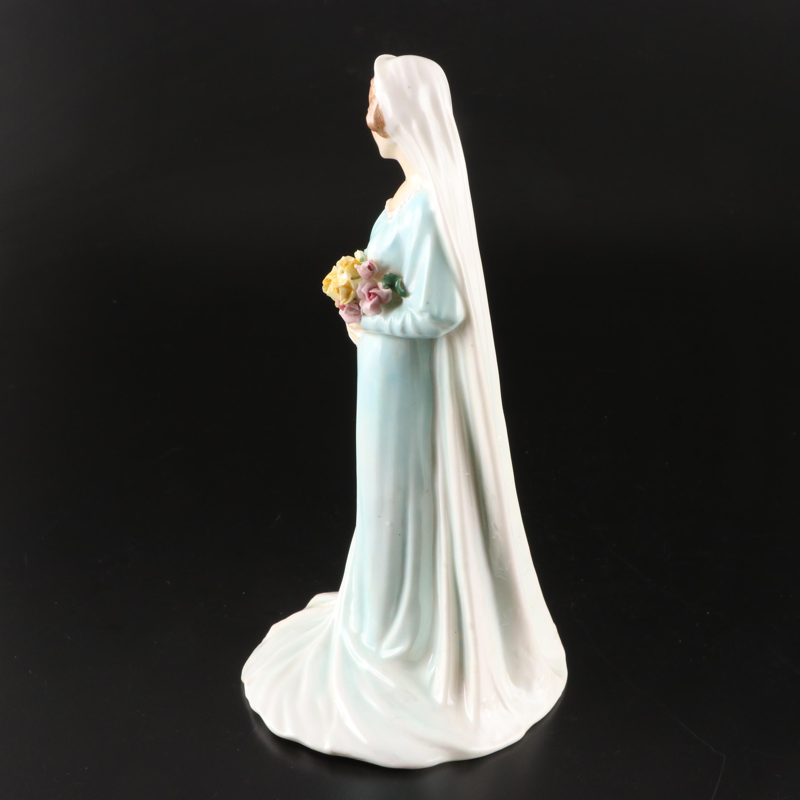Royal Doulton "The Bride" Bone China Figurine, Mid-20th Century