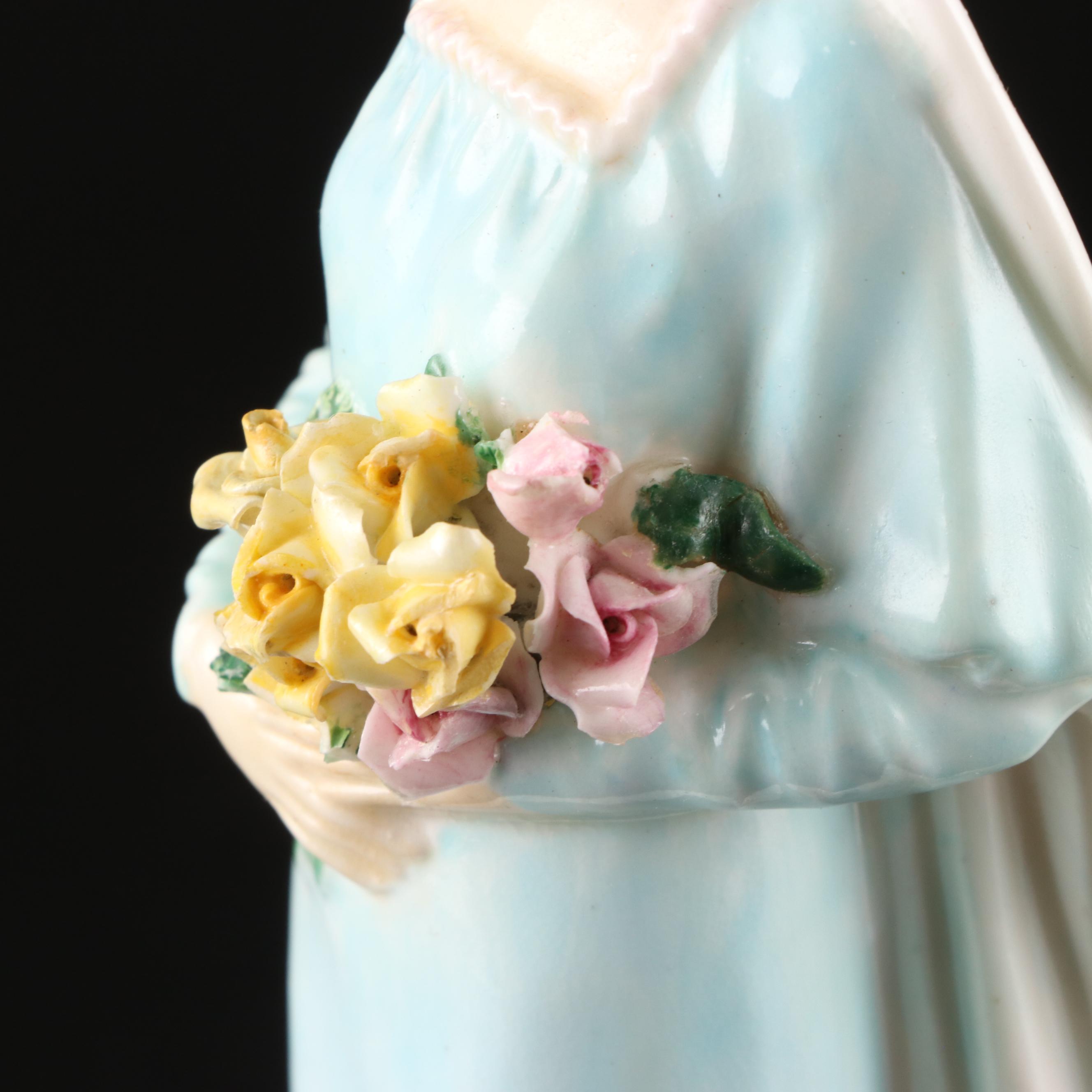Royal Doulton "The Bride" Bone China Figurine, Mid-20th Century