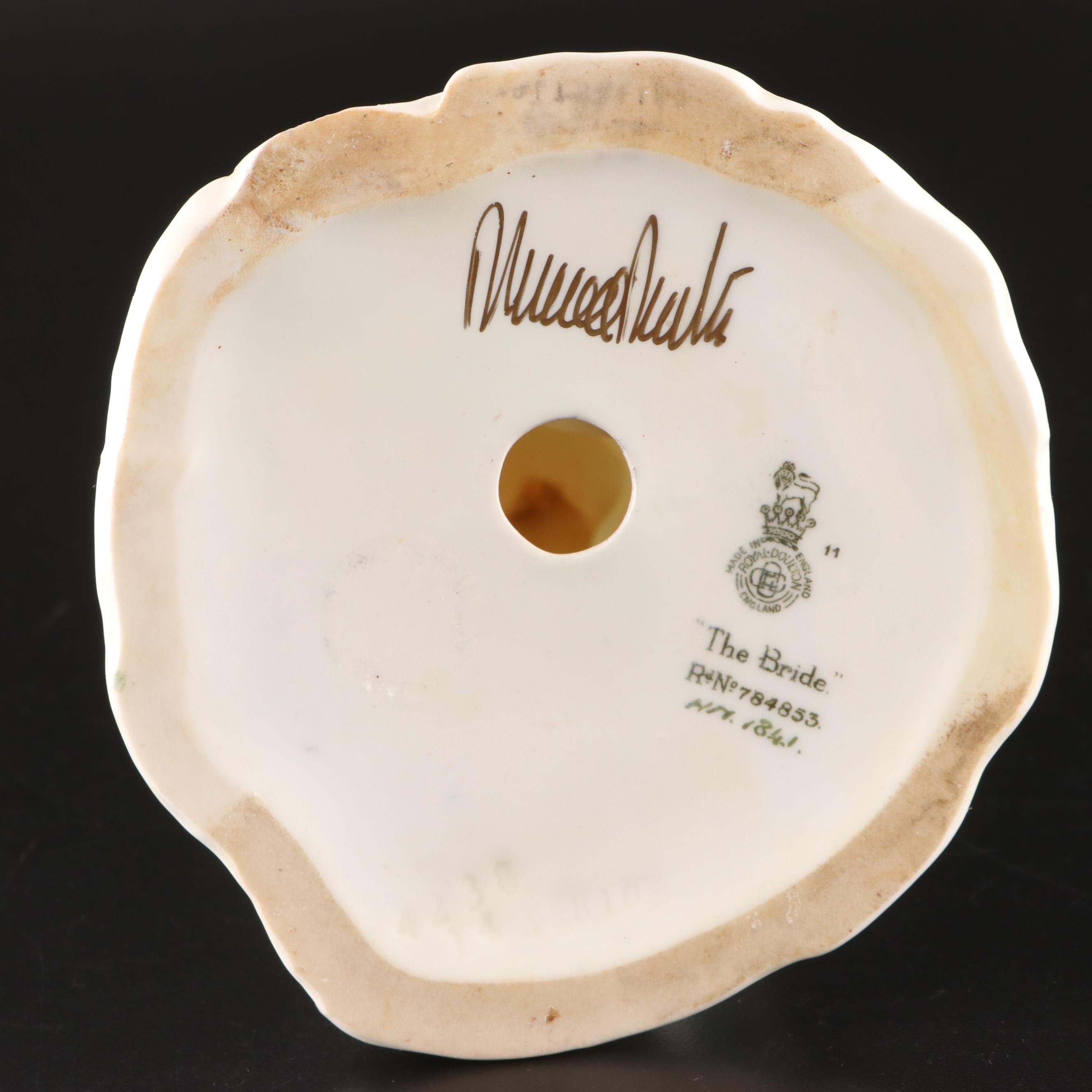 Royal Doulton "The Bride" Bone China Figurine, Mid-20th Century