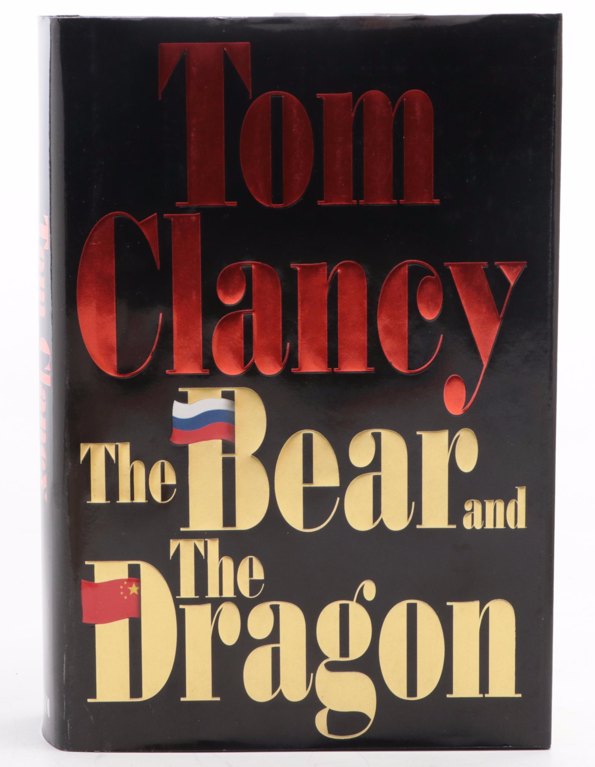 First Edition Tom Clancy Novels Including "Clear and Present Danger"