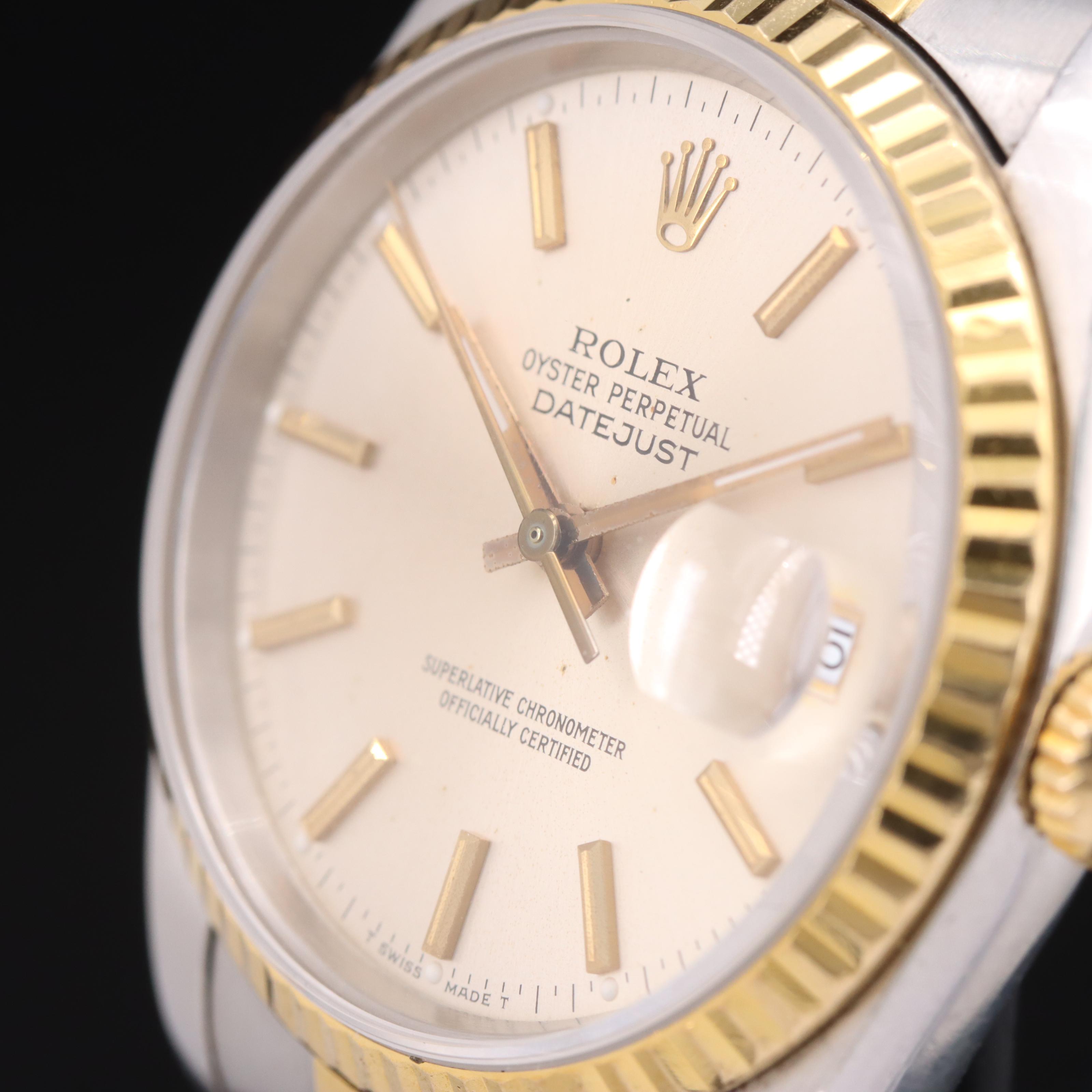 1988 Rolex Oyster Perpetual Datejust 18K and Stainless Steel Watch