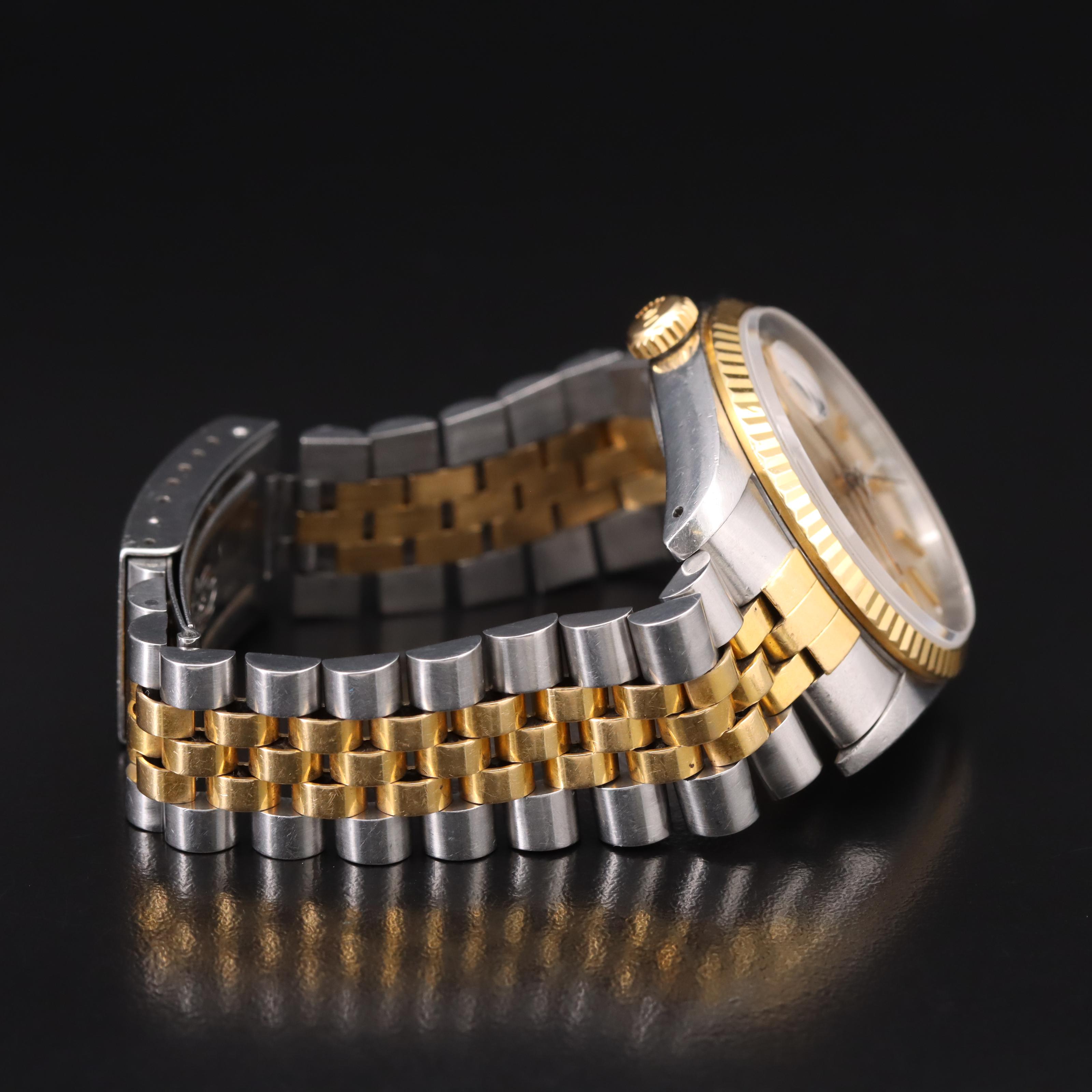 1988 Rolex Oyster Perpetual Datejust 18K and Stainless Steel Watch