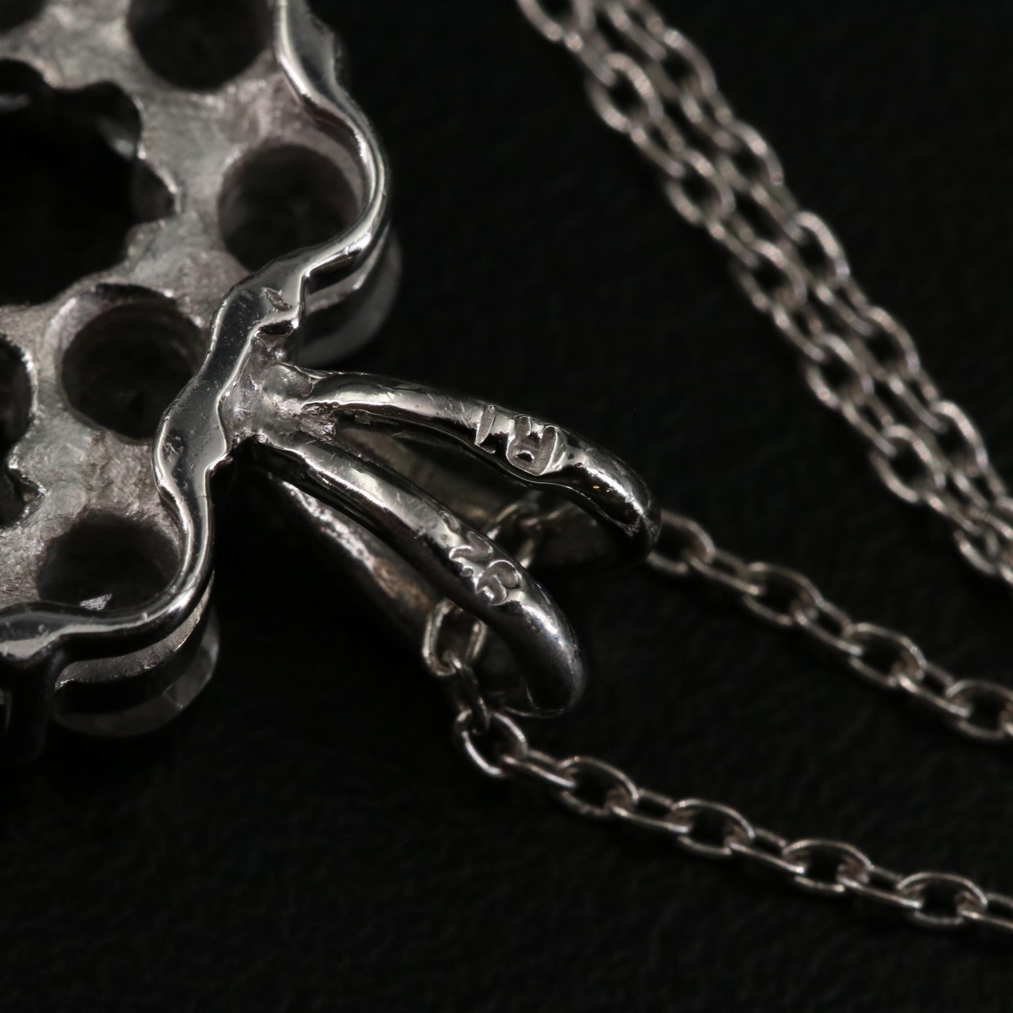 Sterling White Topaz Heart Pendant Necklace