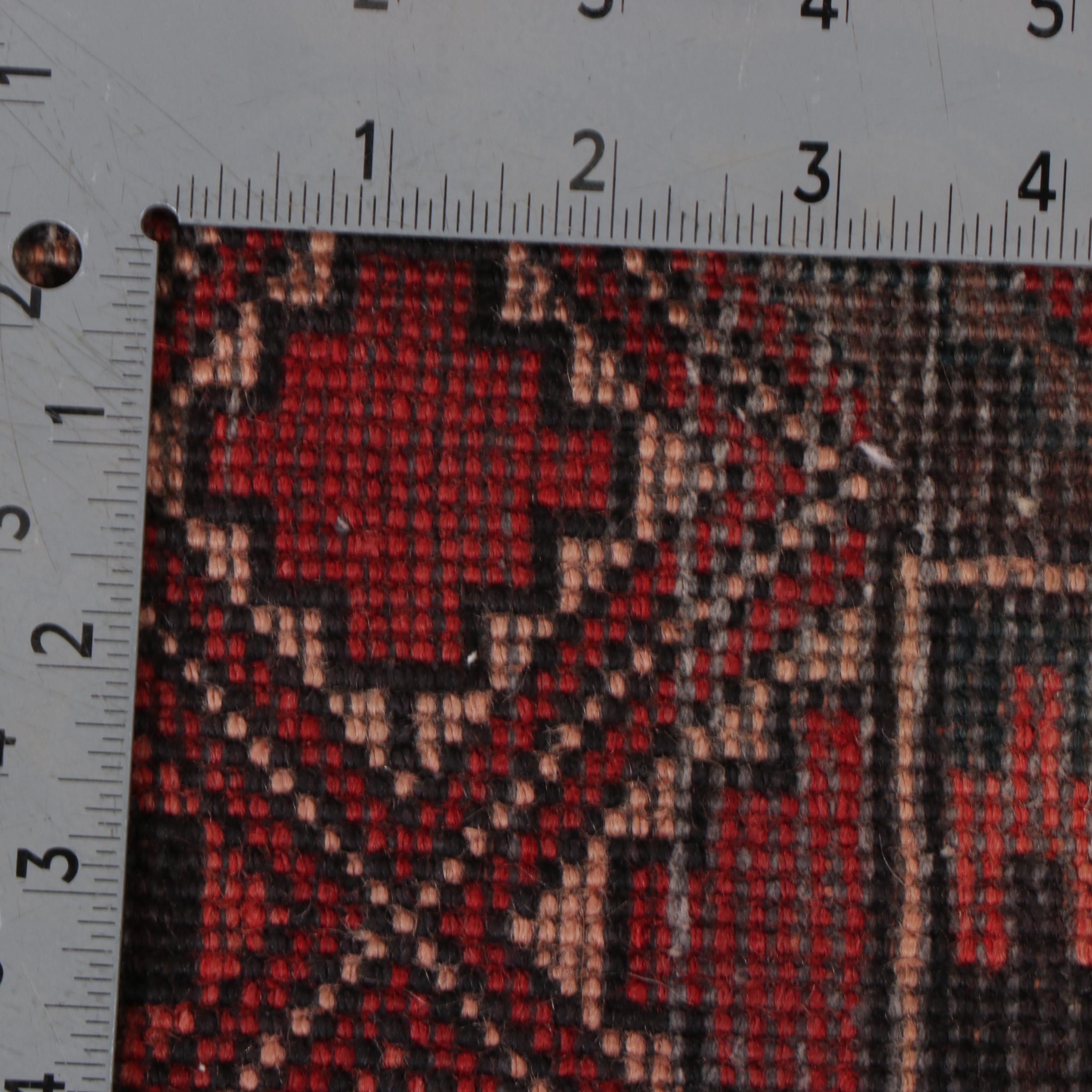 3'11 x 9'7 Hand-Knotted Persian Baluch Turkmen Baluch Area Rug