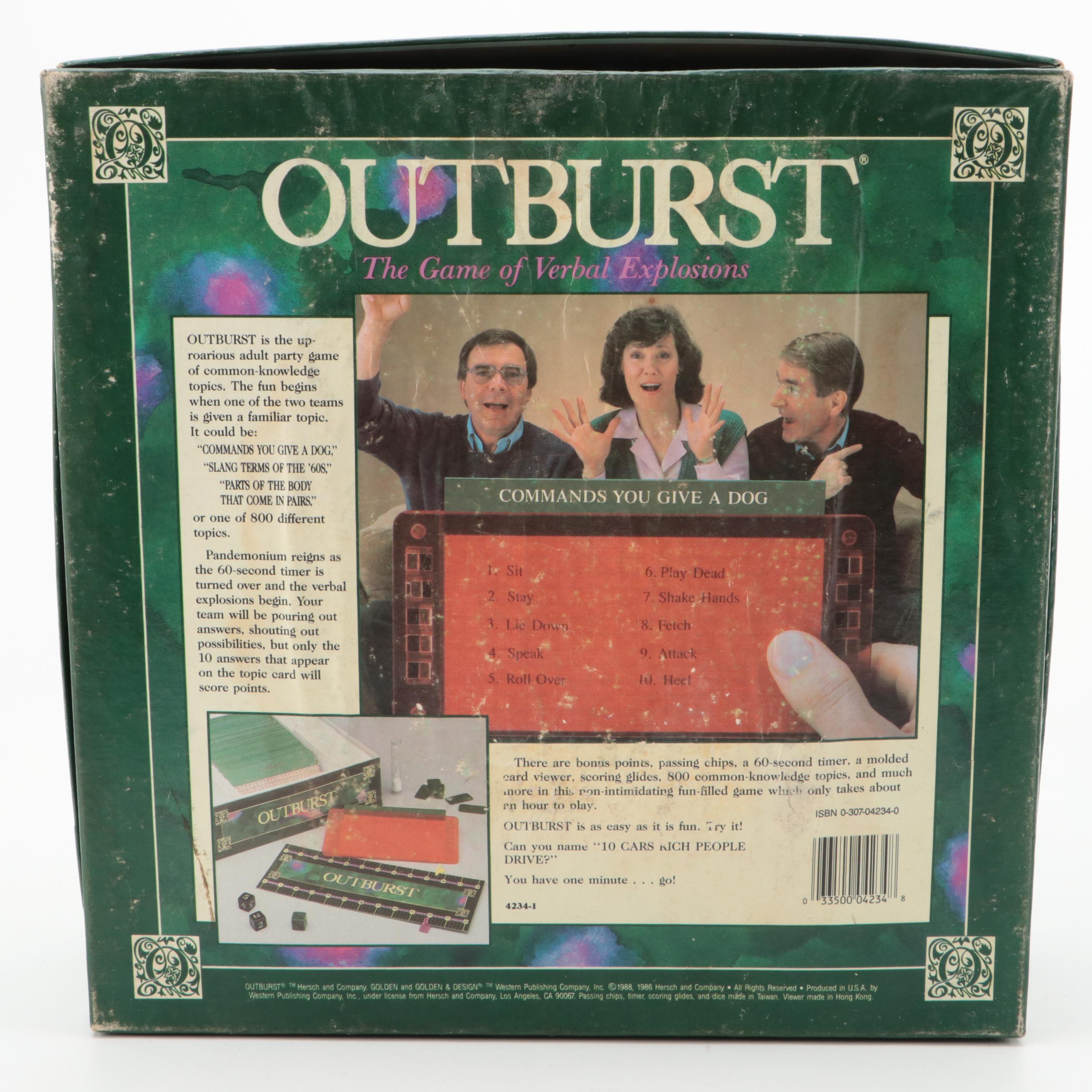 Scene it?, Dare!, Outburst, with Other Board Games, Late 20th–21st Century