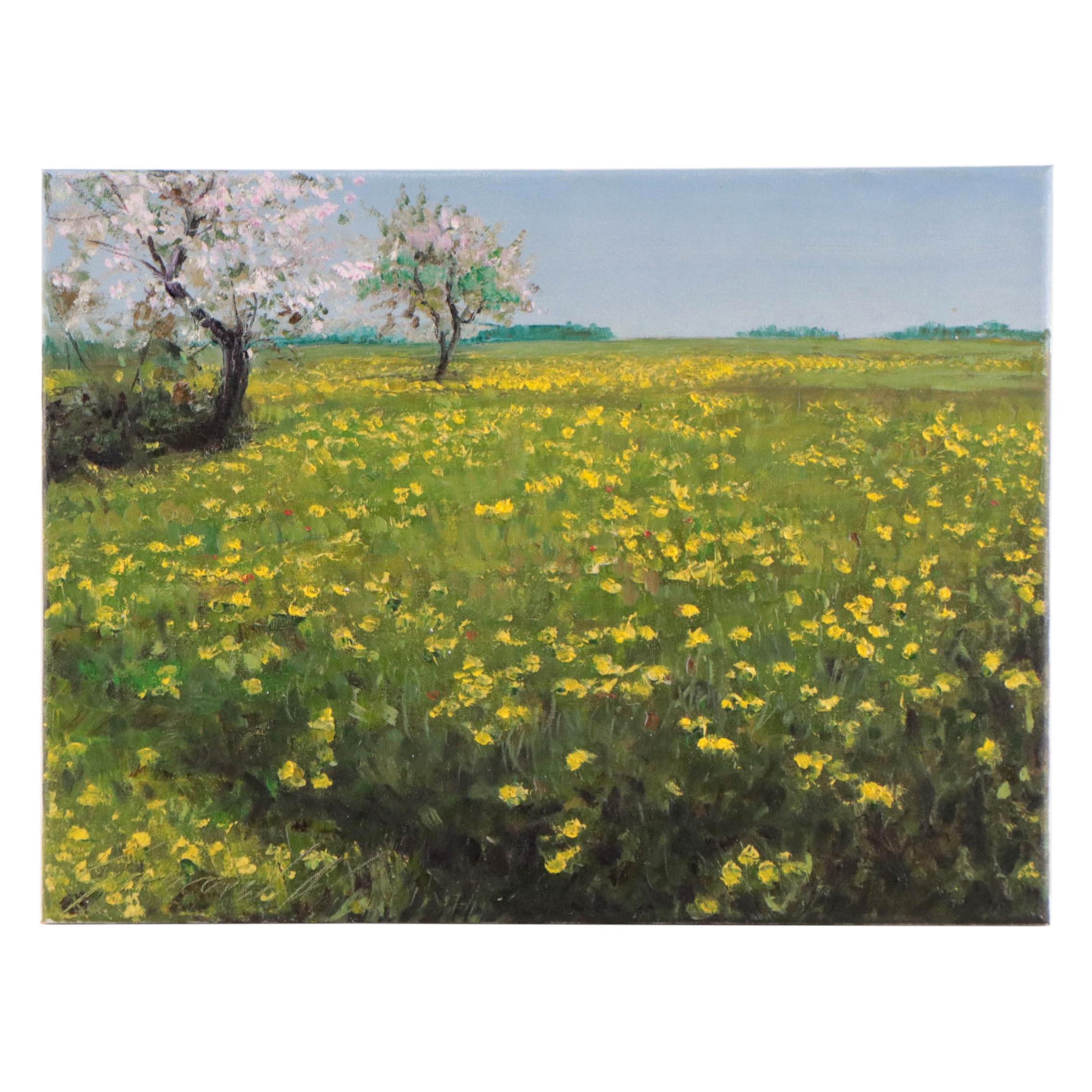 Garncarek Aleksander Oil Painting "Wiosennie," 2022