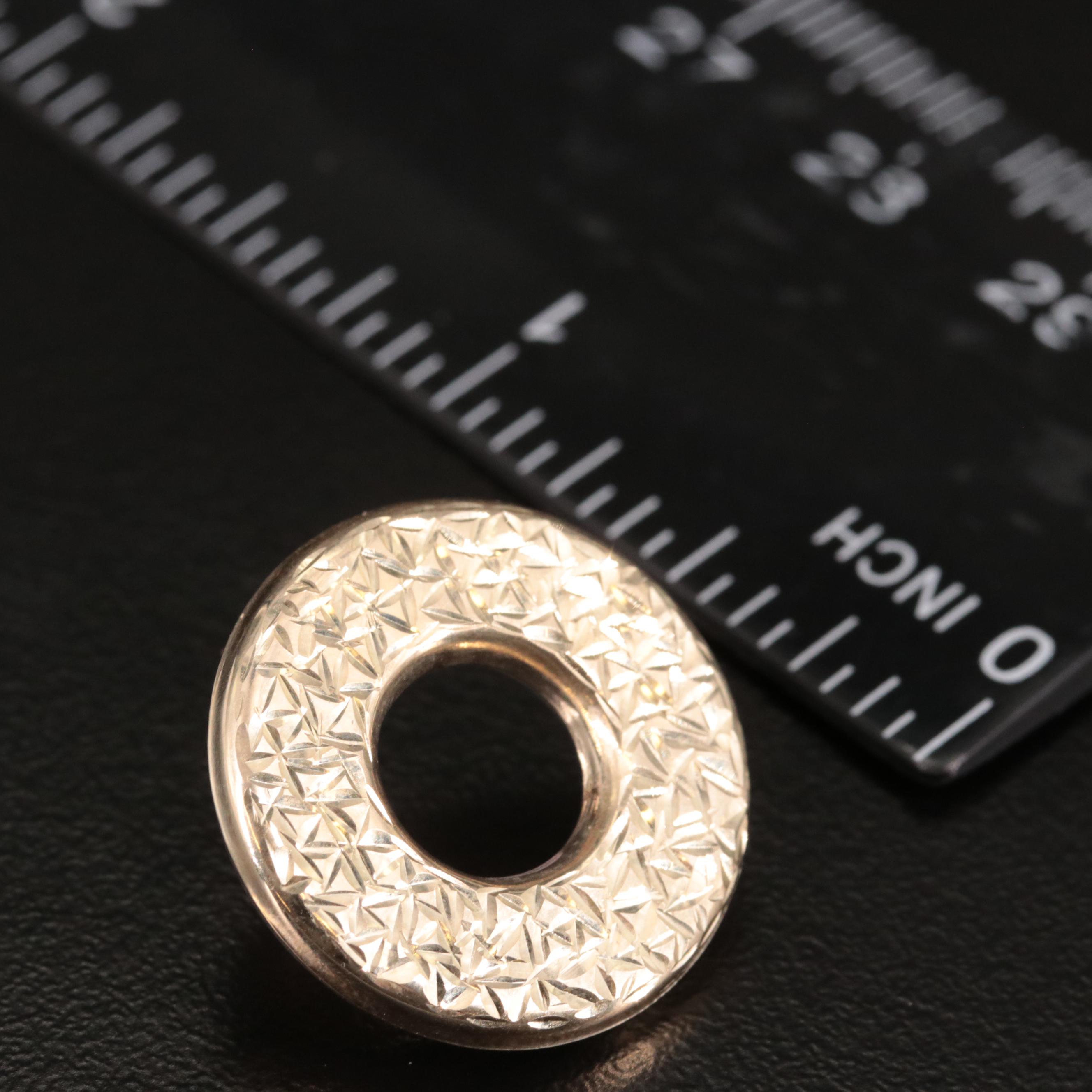 10K Door Knocker Hoop Earrings