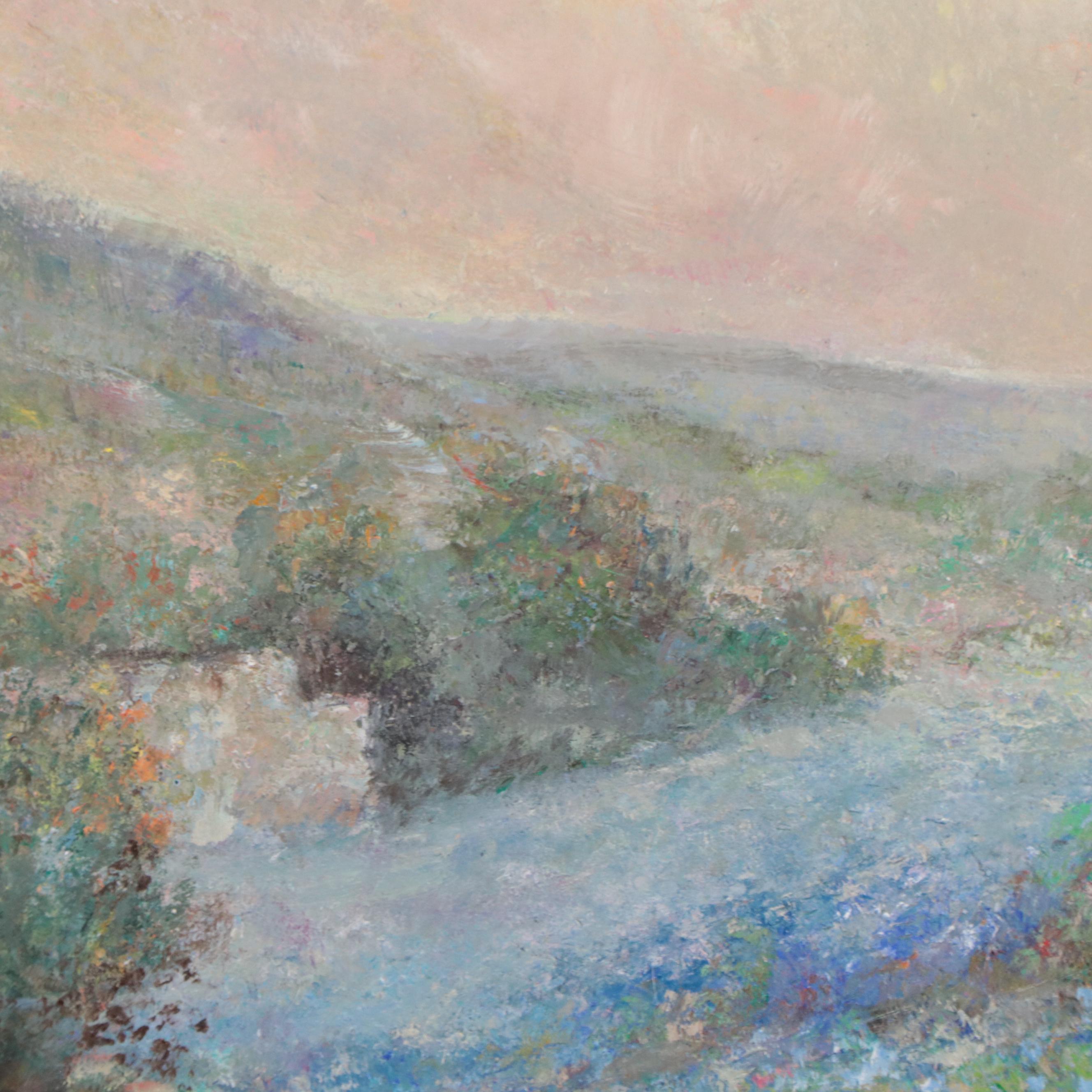 Kevin Kasik Oil Painting of Verdant Landscape, 2023