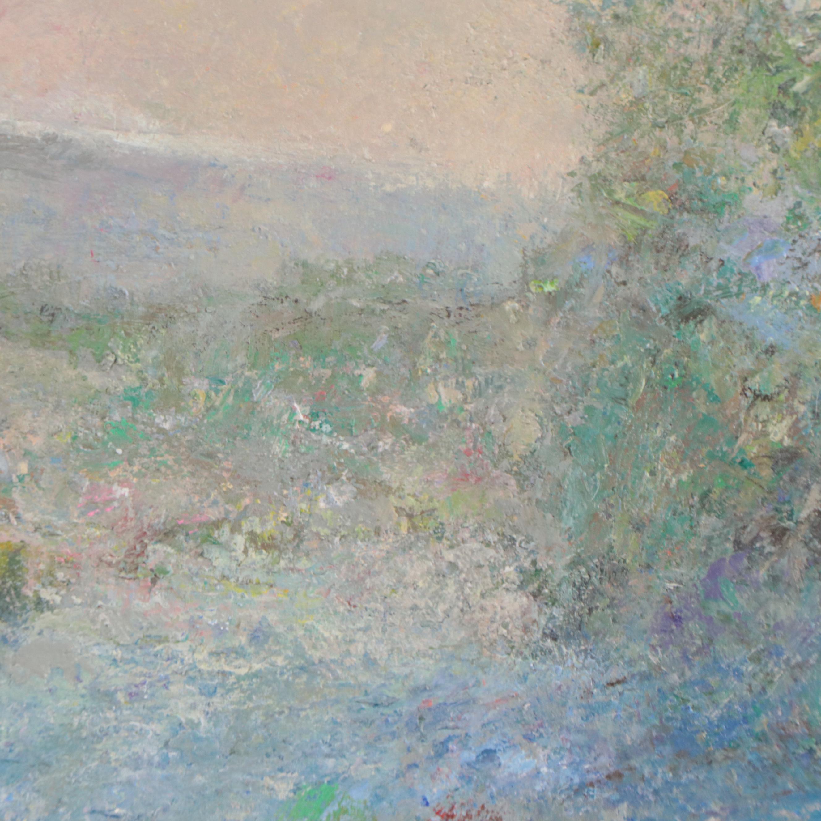 Kevin Kasik Oil Painting of Verdant Landscape, 2023