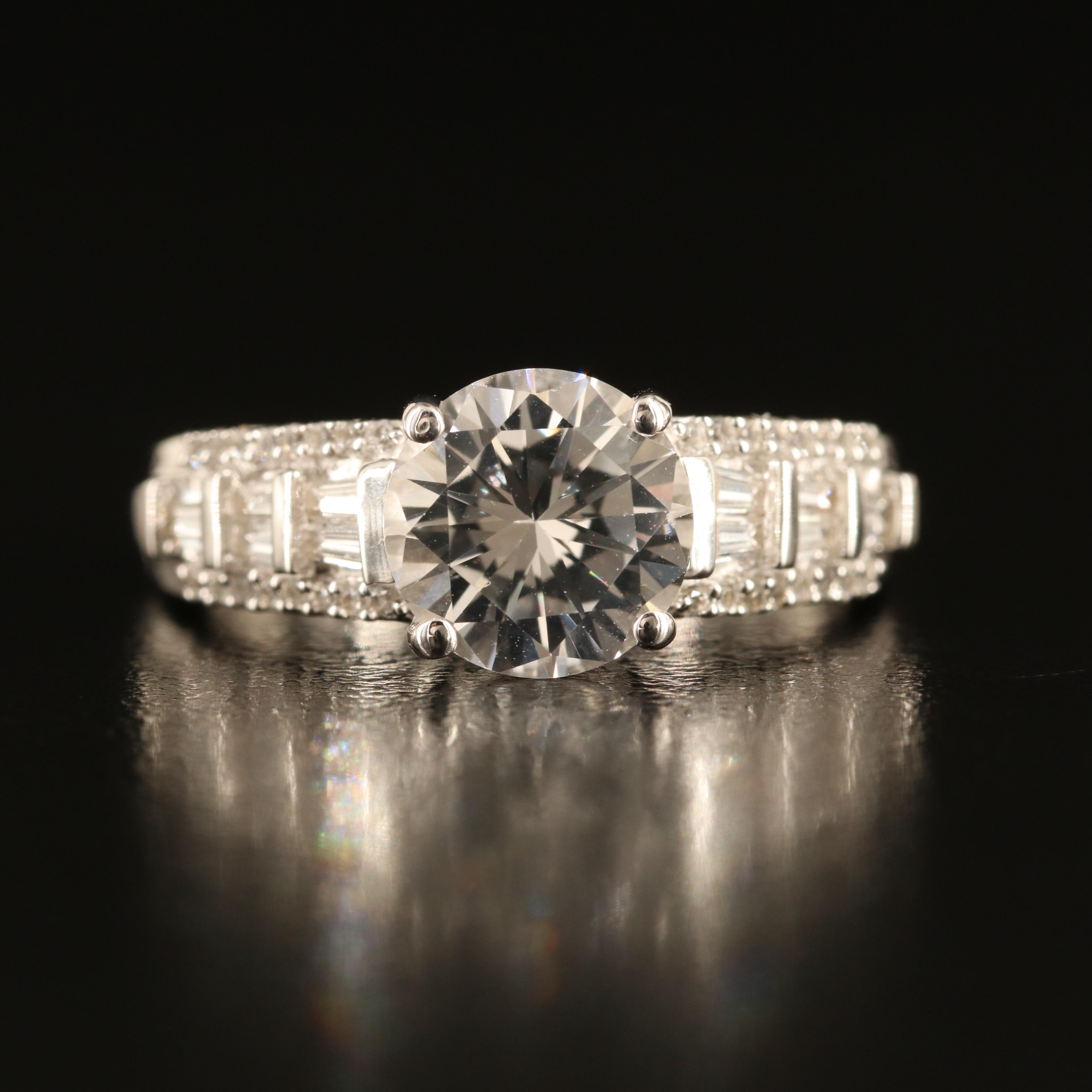 Sterling White Sapphire Ring